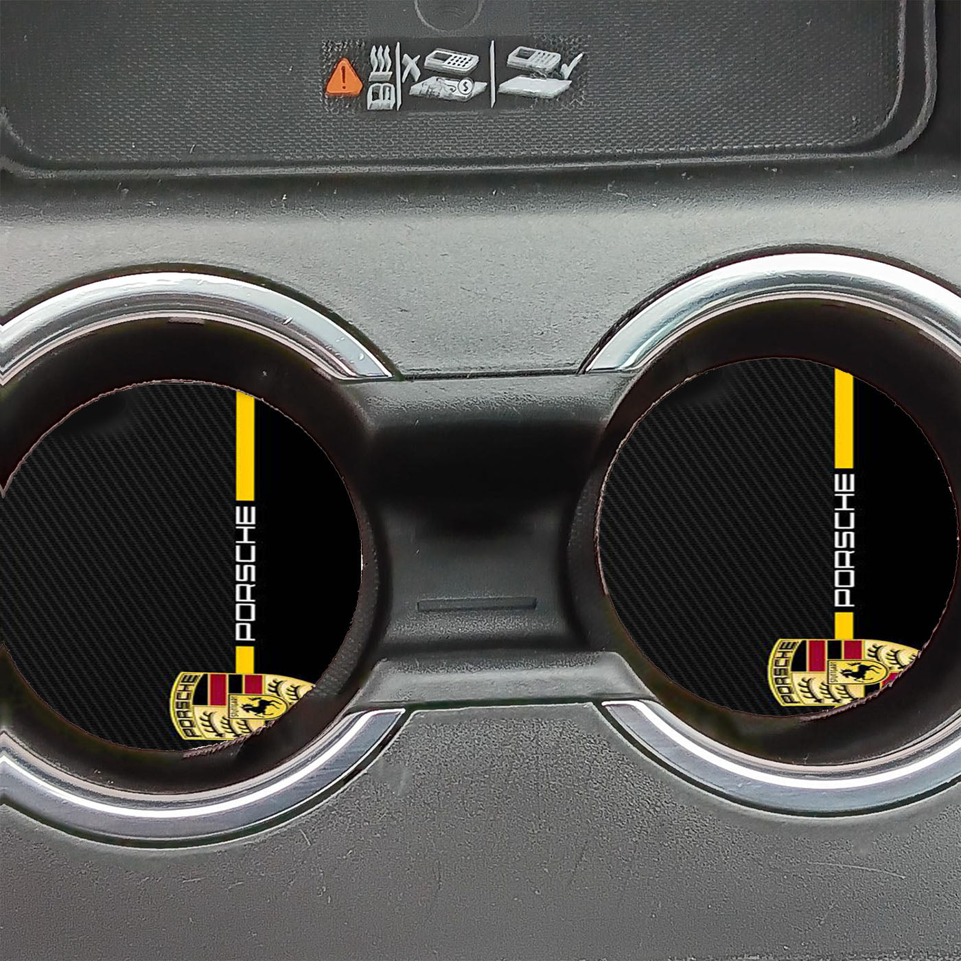Porsche Wallpaper Logo Car Coasters