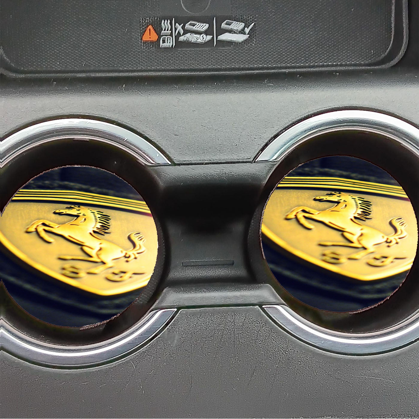 Racing Cars Ferrari Badge Car Coasters