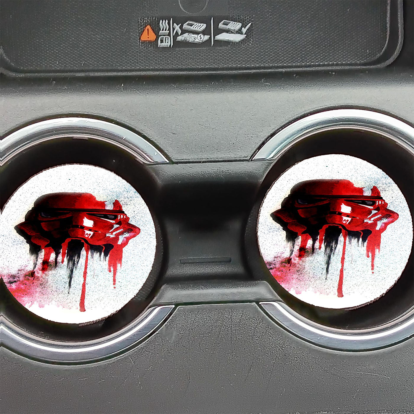 Red Stormtrooper Star Wars Car Coasters