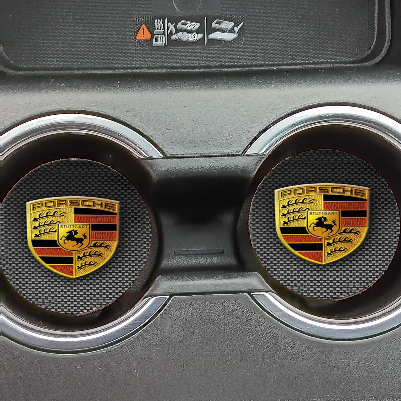 Simple Porsche Logo Car Coasters