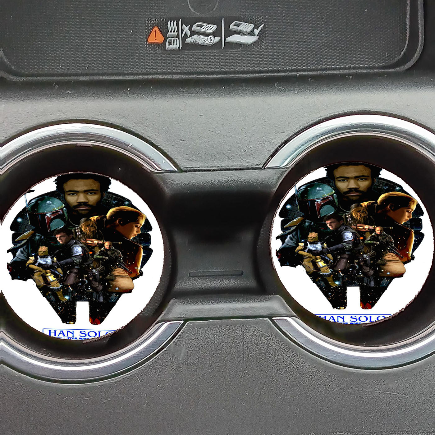 solo a star wars art Car Coasters