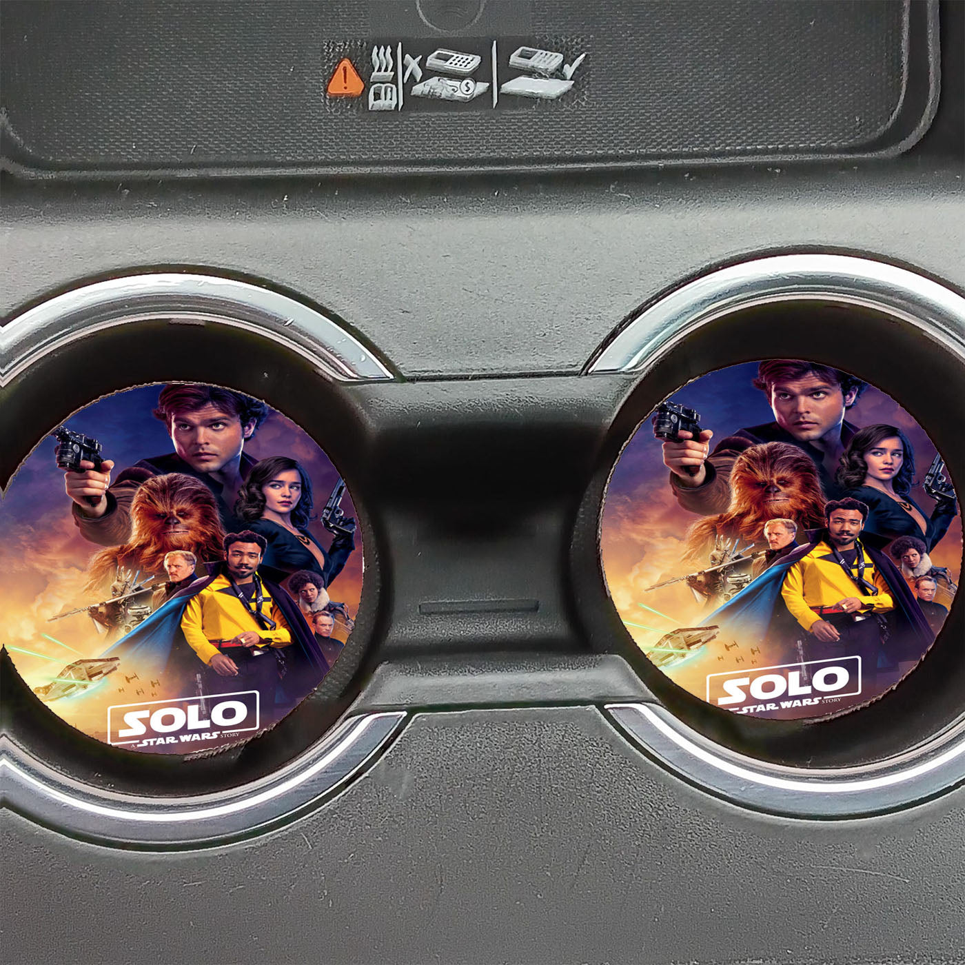 Solo Star Wars Movie Poster Car Coasters
