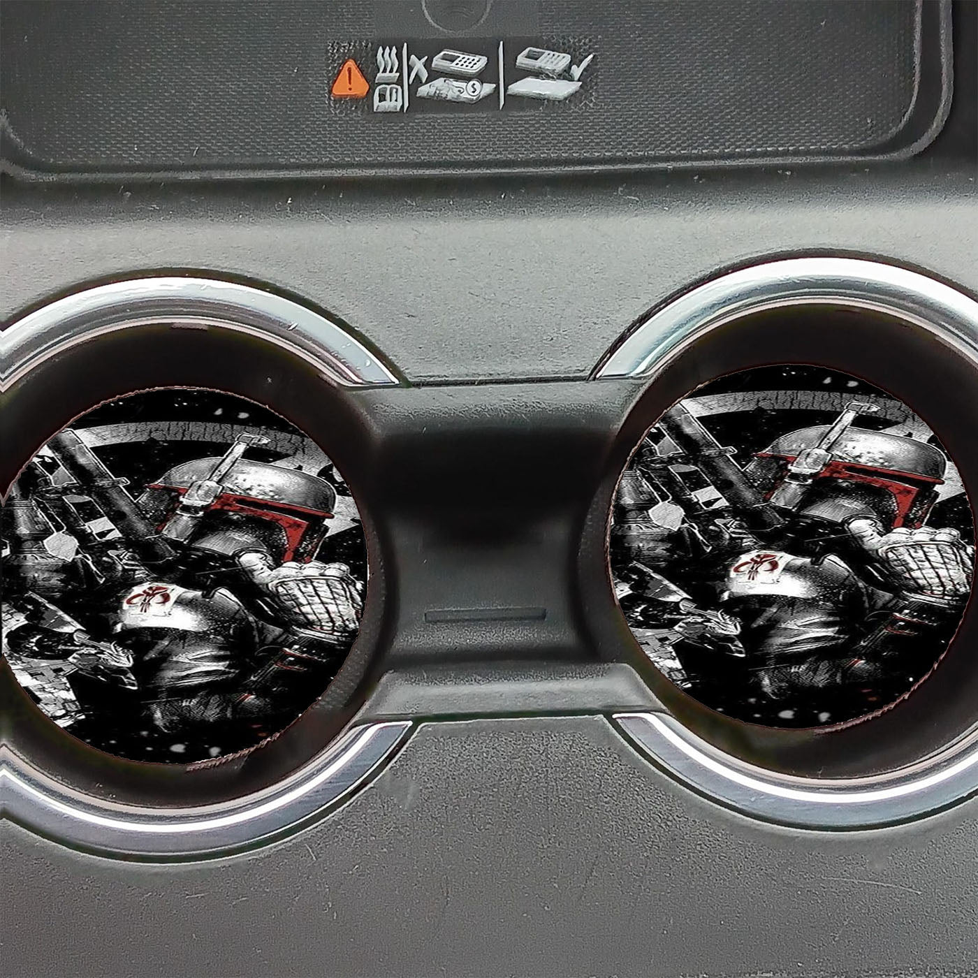 Star Wars boba fett forces shape Car Coasters