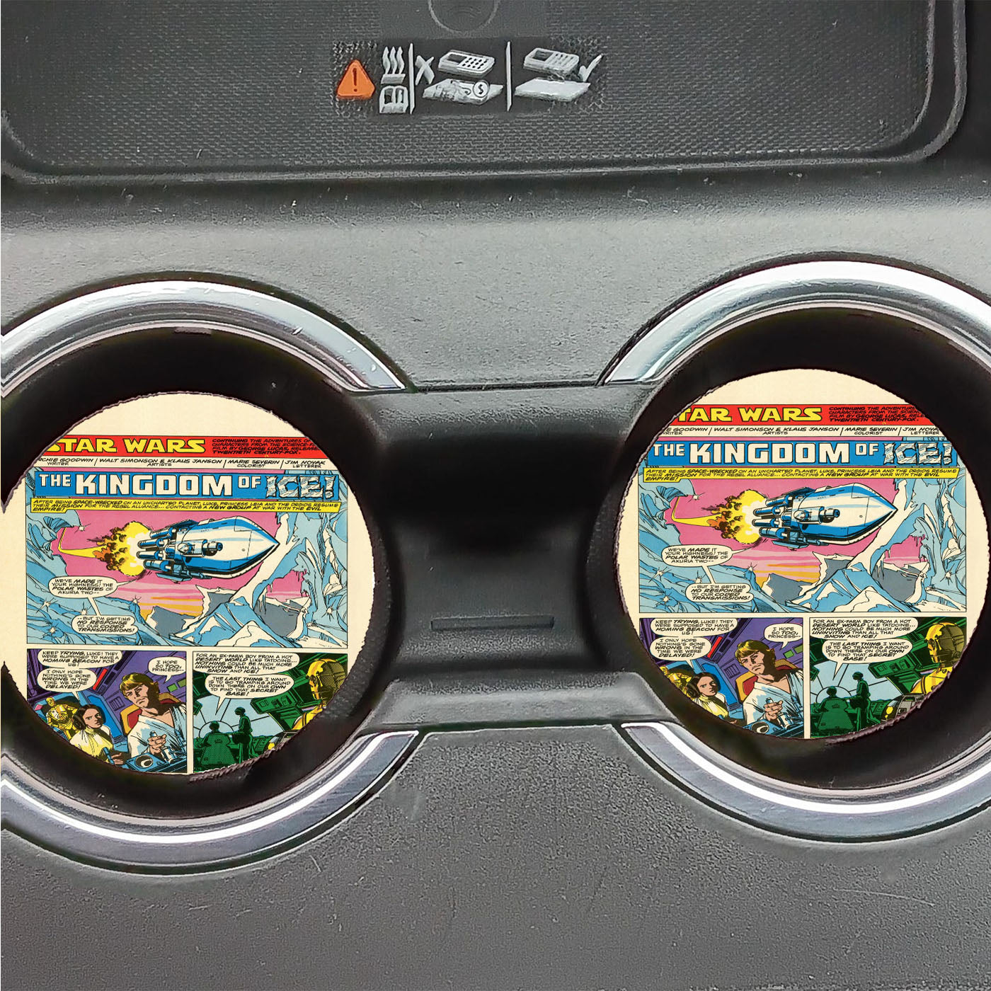 Star Wars Dark Side vs Light Side Car Coasters