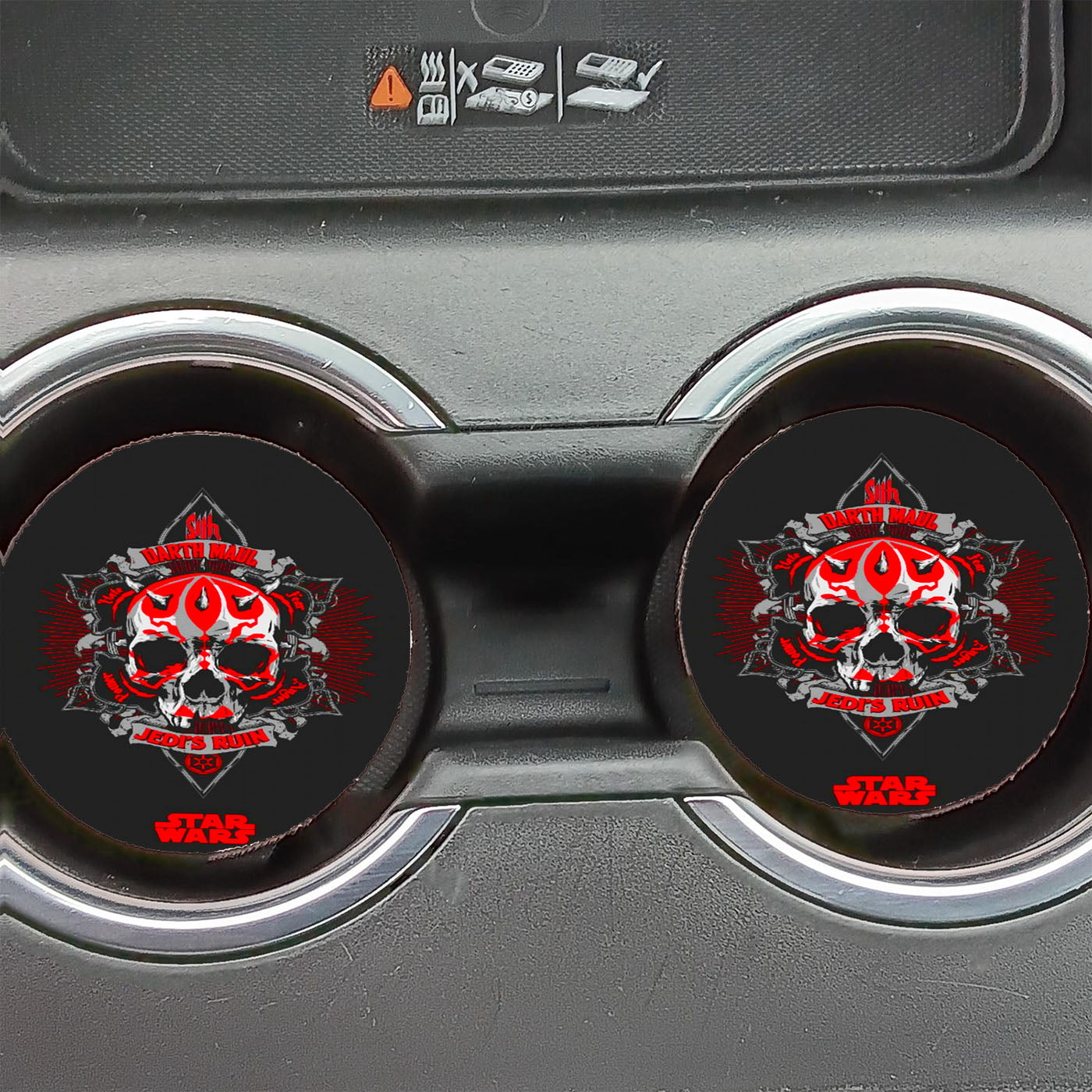 STAR WARS DARTH VADER DARK SIDE LOGO Car Coasters