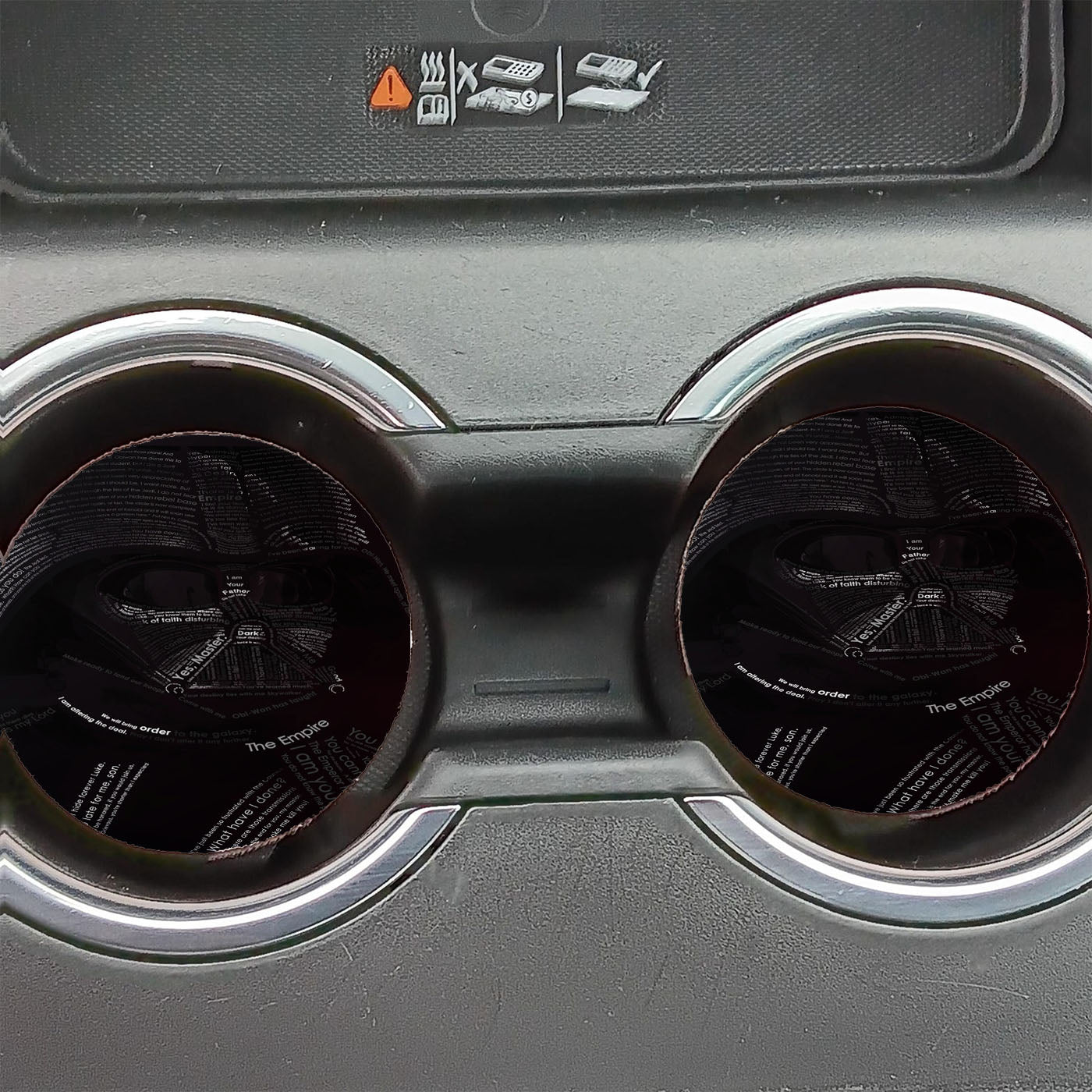 Star Wars Darth Vader Street Art Car Coasters
