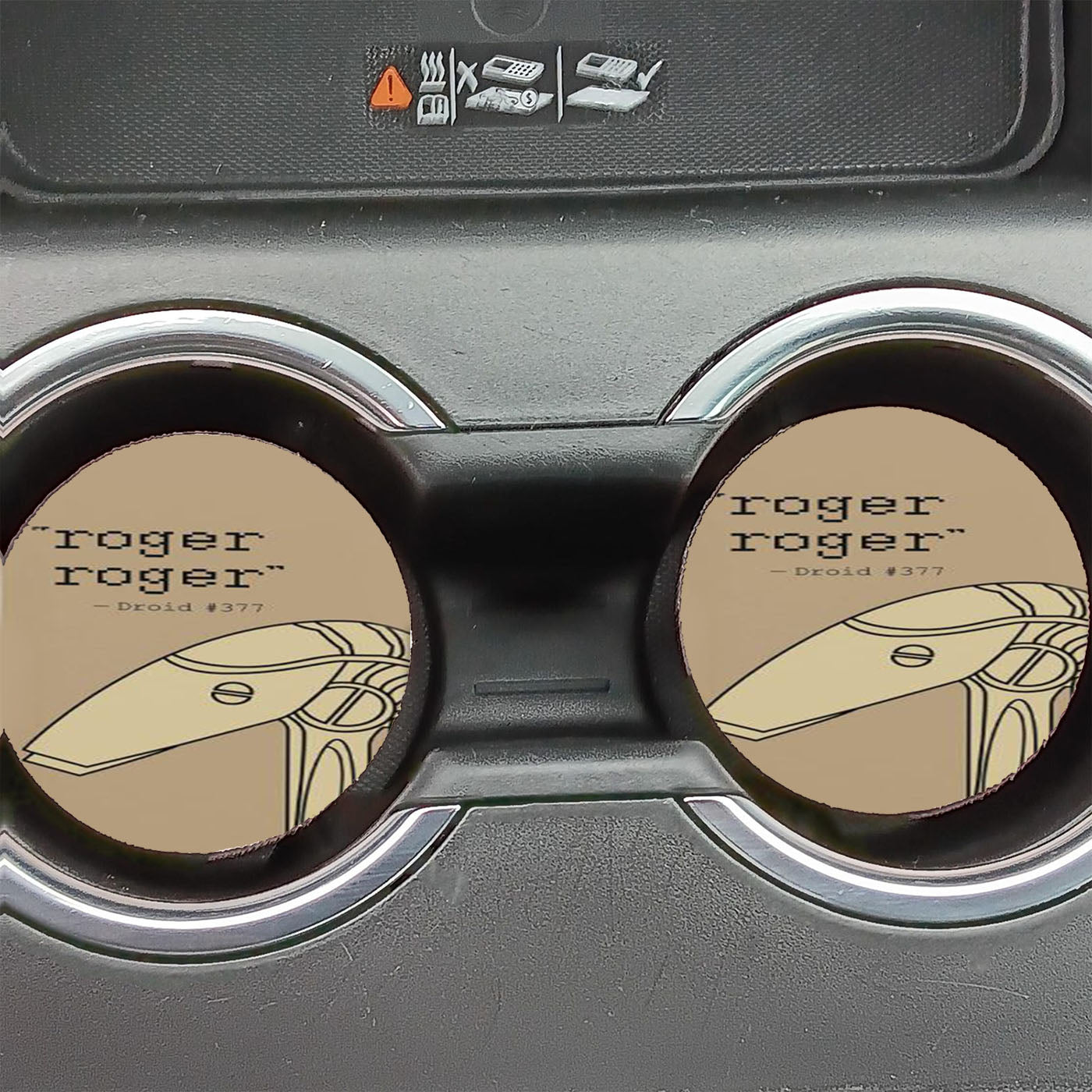 Star Wars Droids Quote Car Coasters