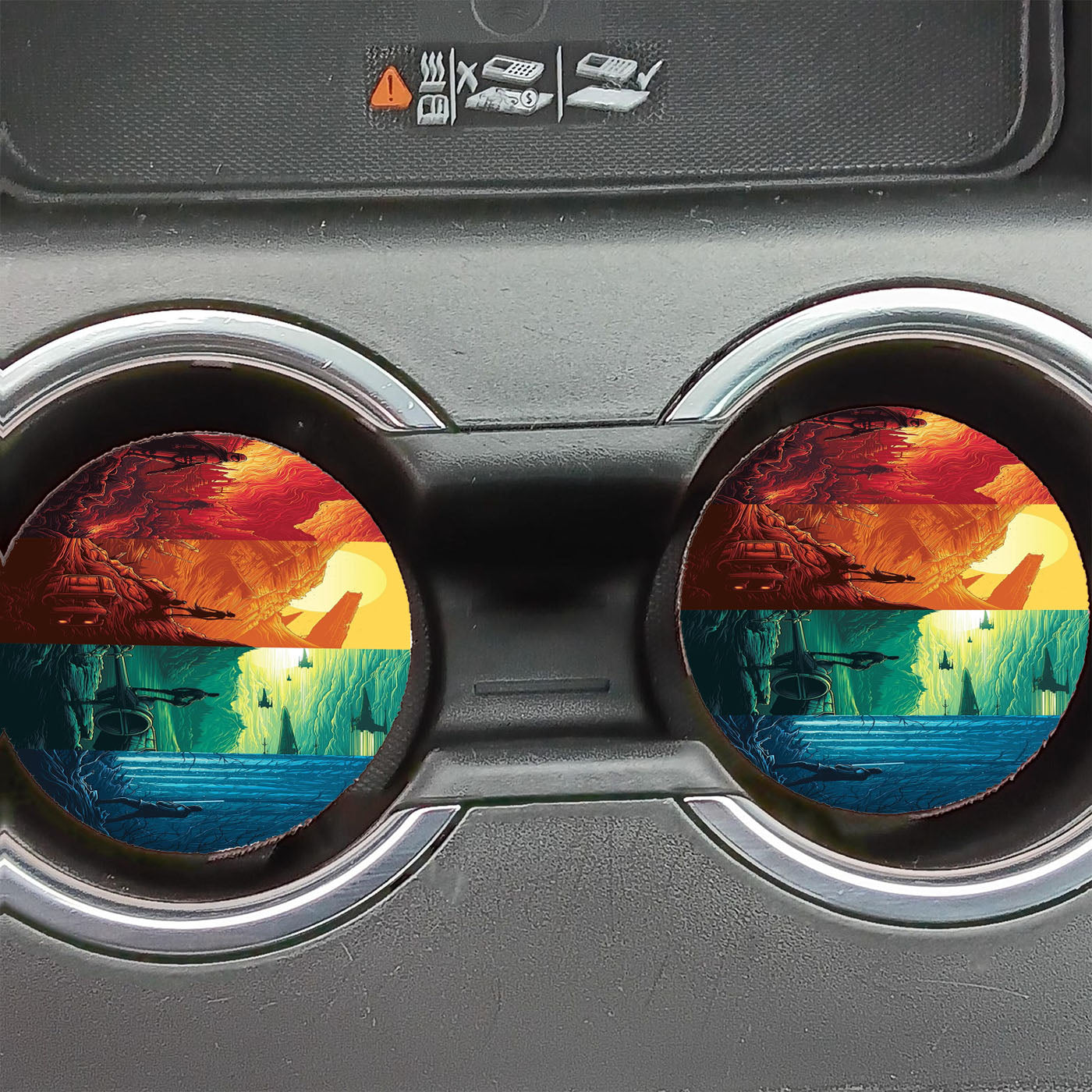 Star Wars Eye Wallpaper Car Coasters