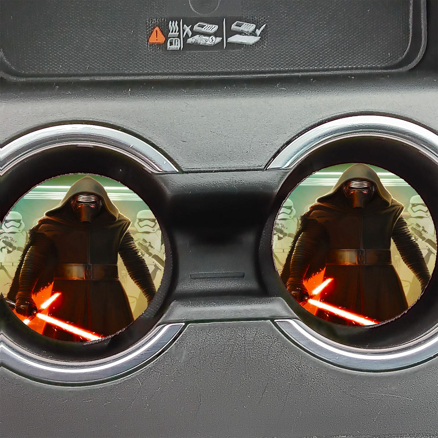Star Wars Kylo Ren Redsaber Car Coasters