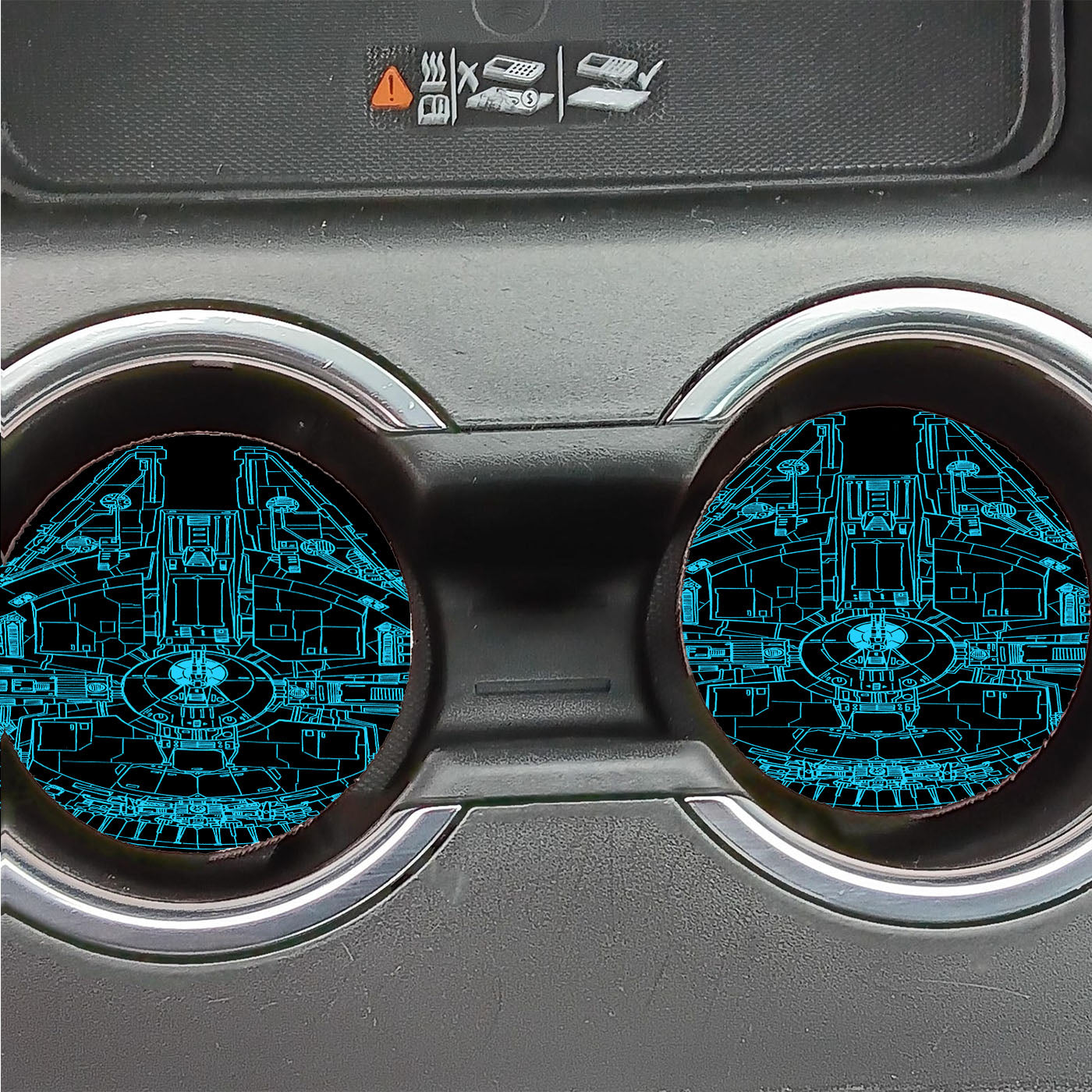 Star Wars Millennium Falcon Galaxy Car Coasters