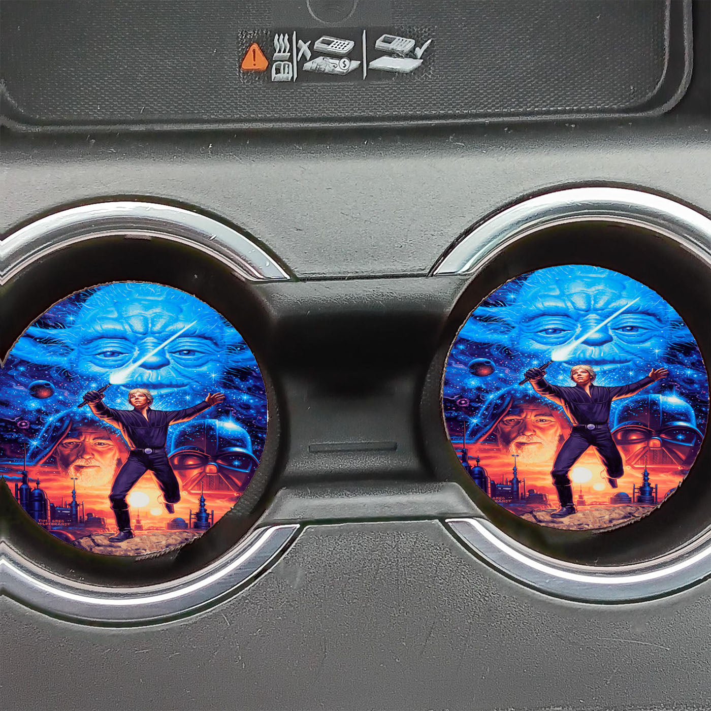 Star Wars Ship Map Car Coasters