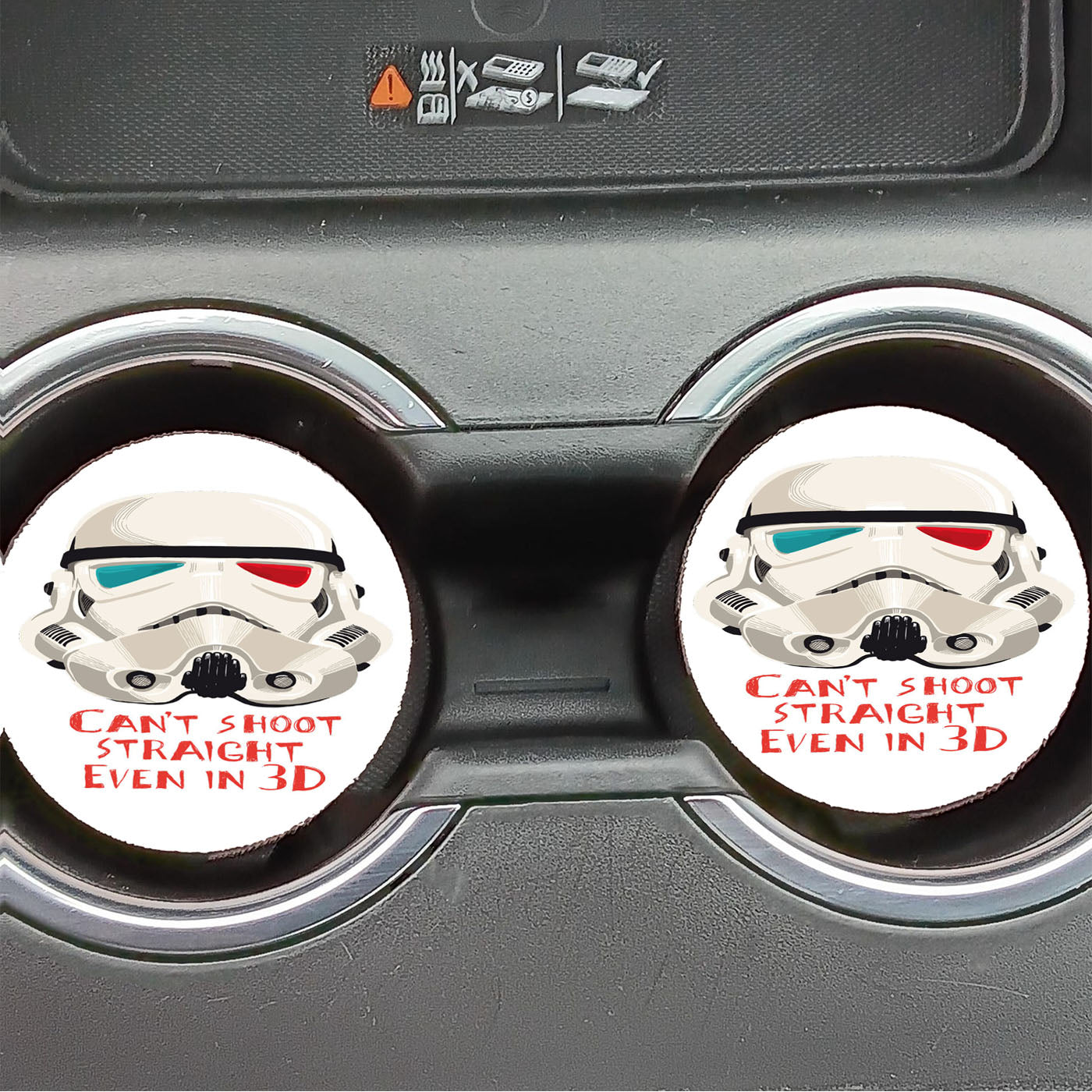 star wars stormtrooper helmet Car Coasters