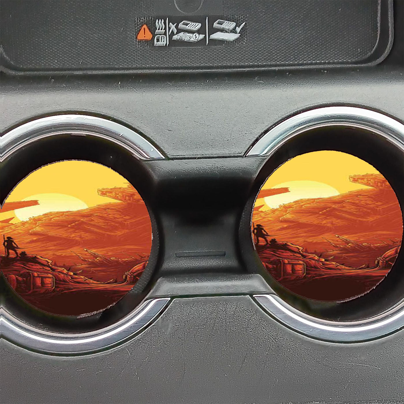Star Wars The Last Jedi Kylo Ren Poster Car Coasters