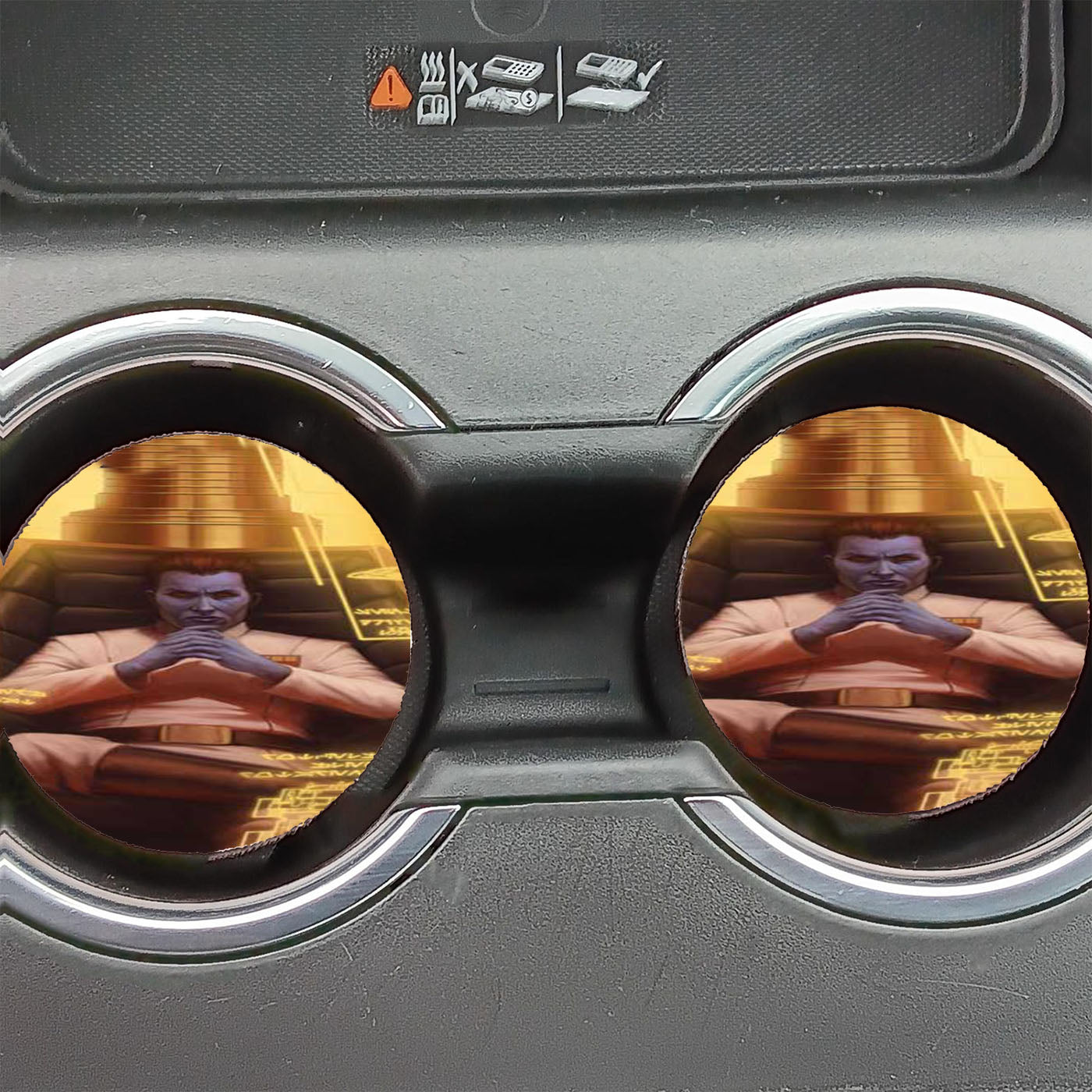 Star Wars Thrawn Grey Car Coasters