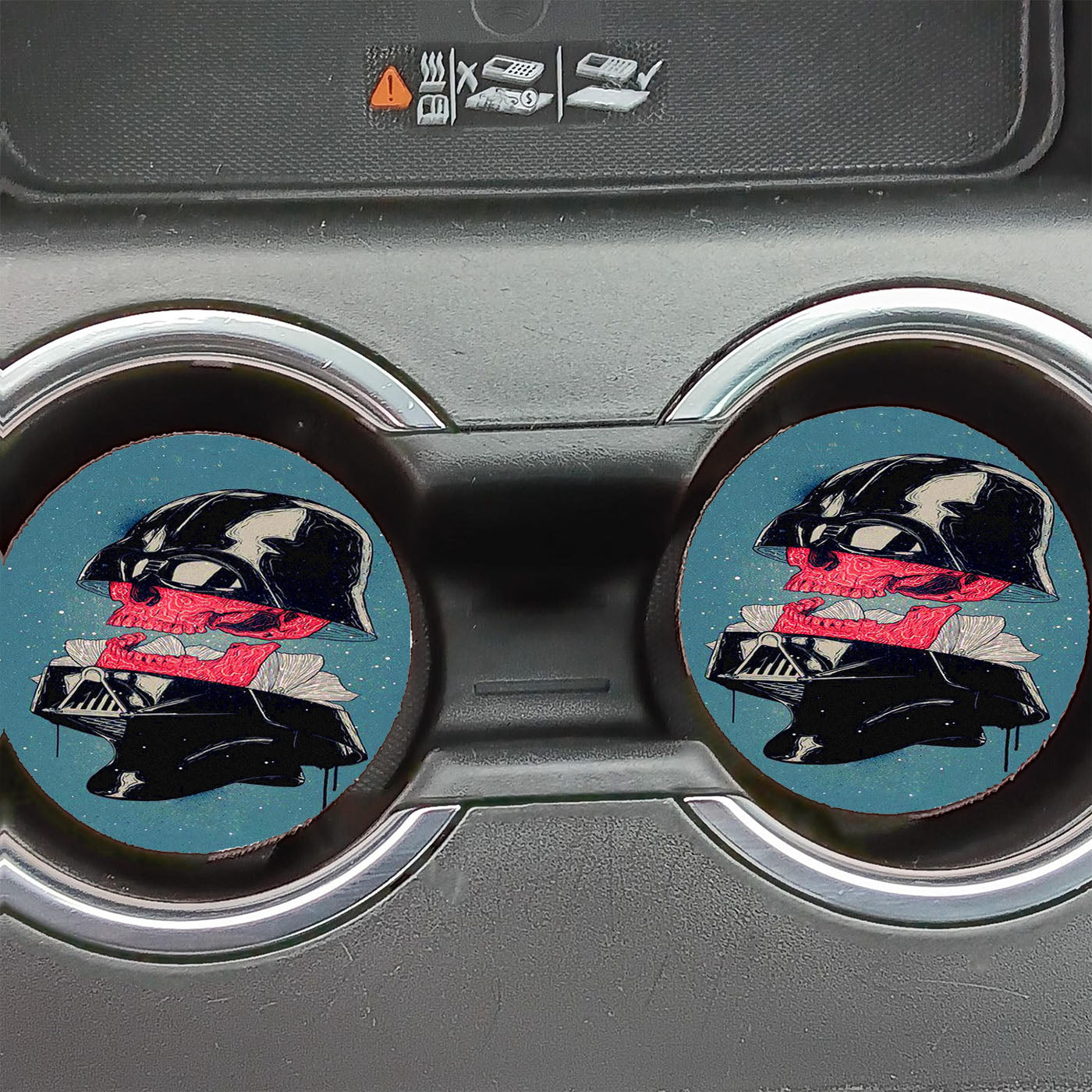 star wars vhs tape hard book Car Coasters