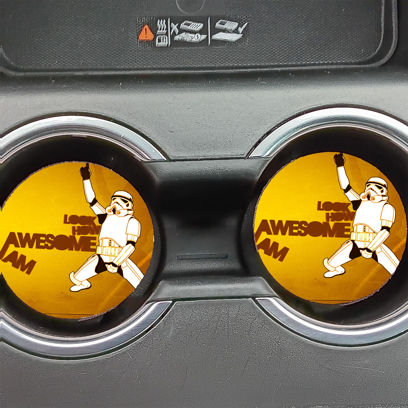 Storm Trooper Star Wars Quote Car Coasters