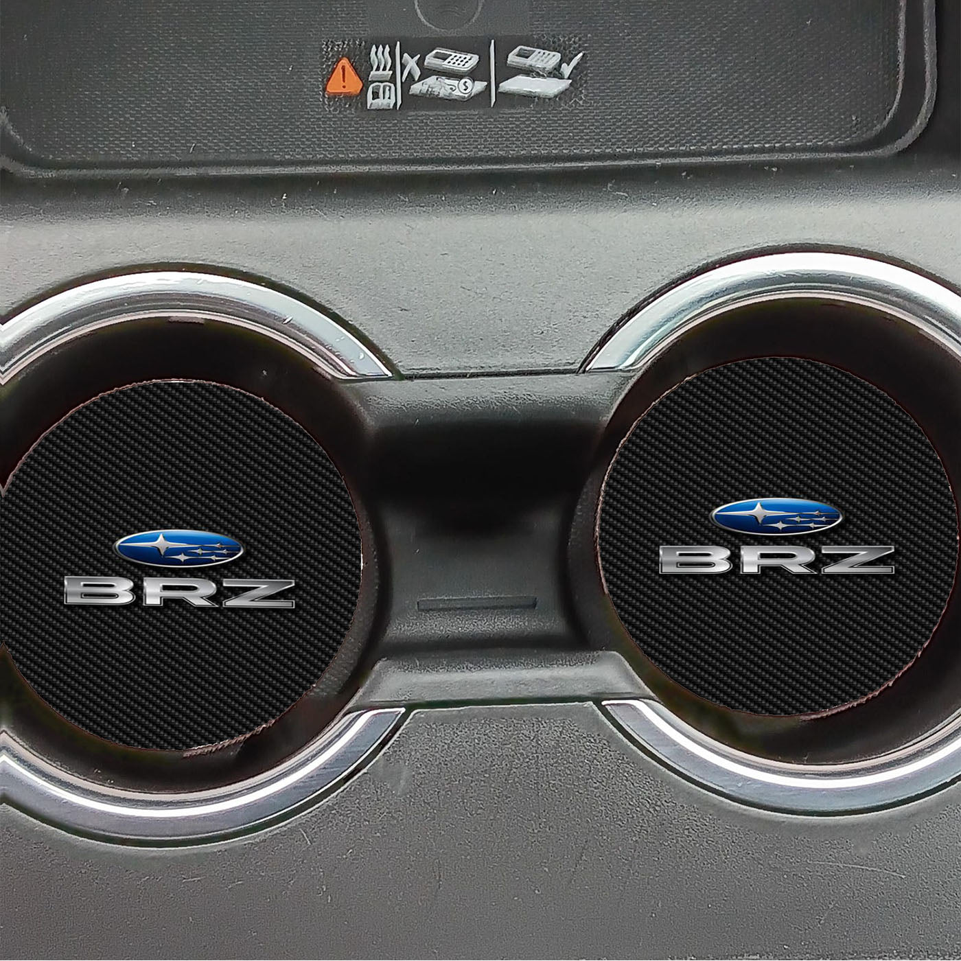 Subaru Brz Leather Textu Car Coasters
