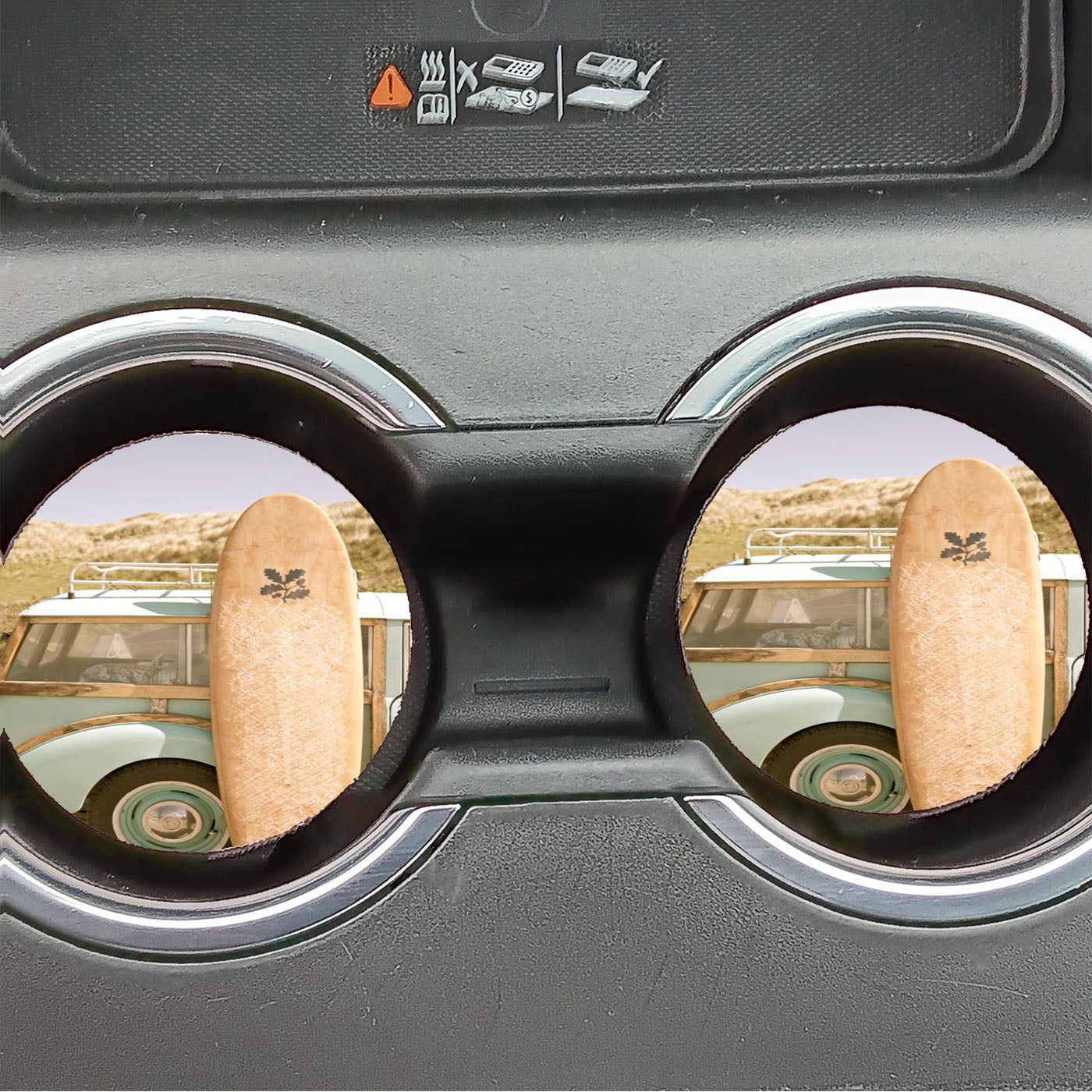 Surfing Volkswagen Car Coasters