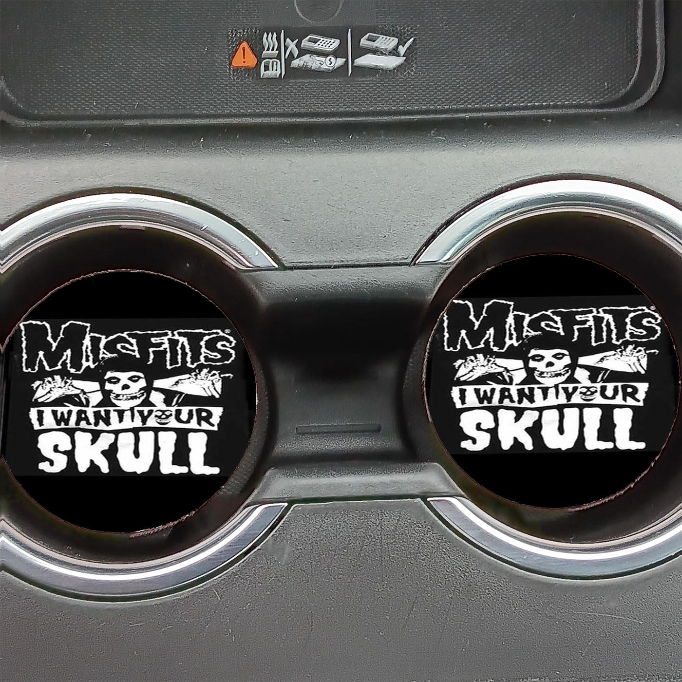 The Misfits Skull Car Coasters