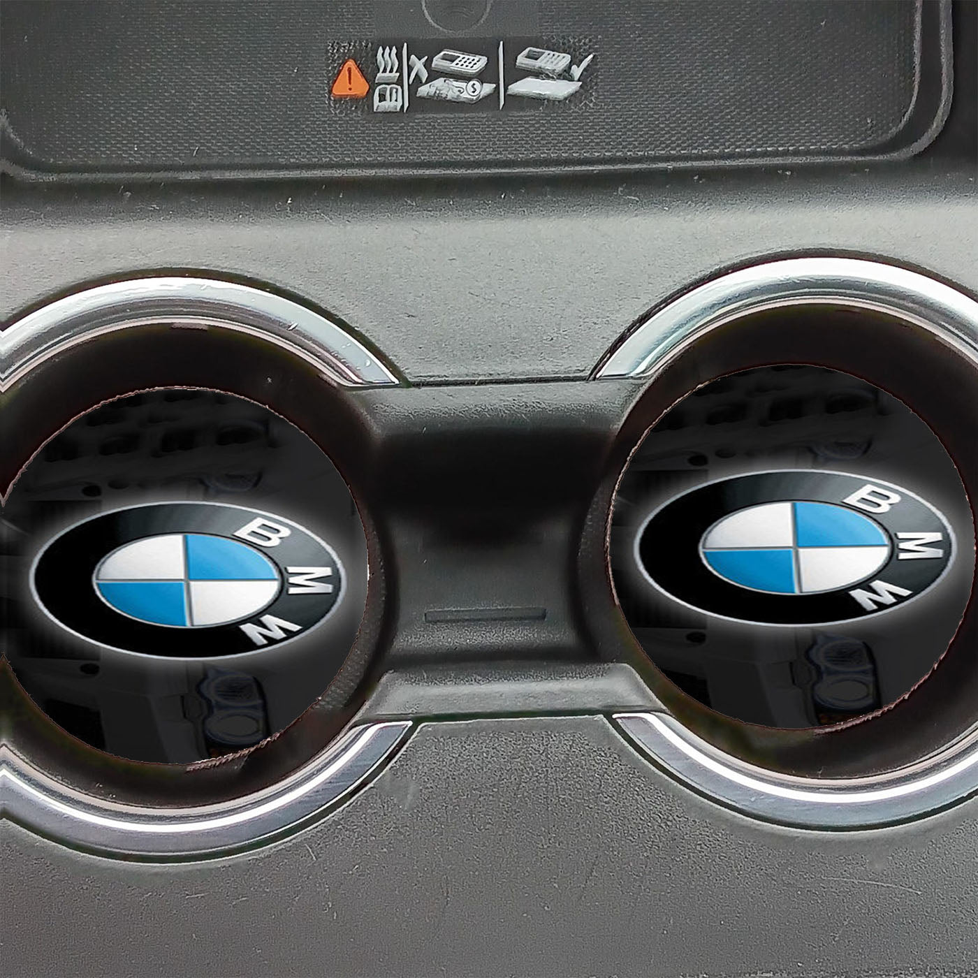 Unique Design Bmw Emblem Pattern Car Coasters