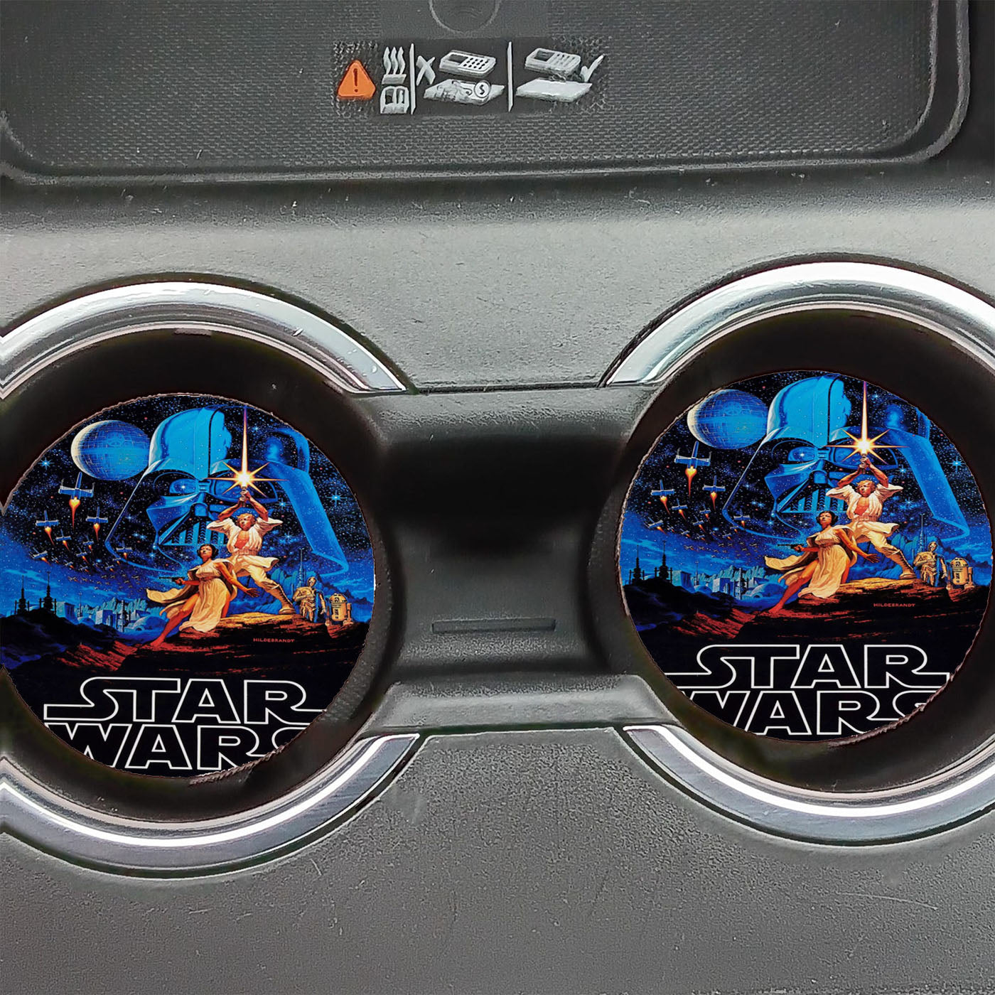 Vintage Star Wars Poster Car Coasters