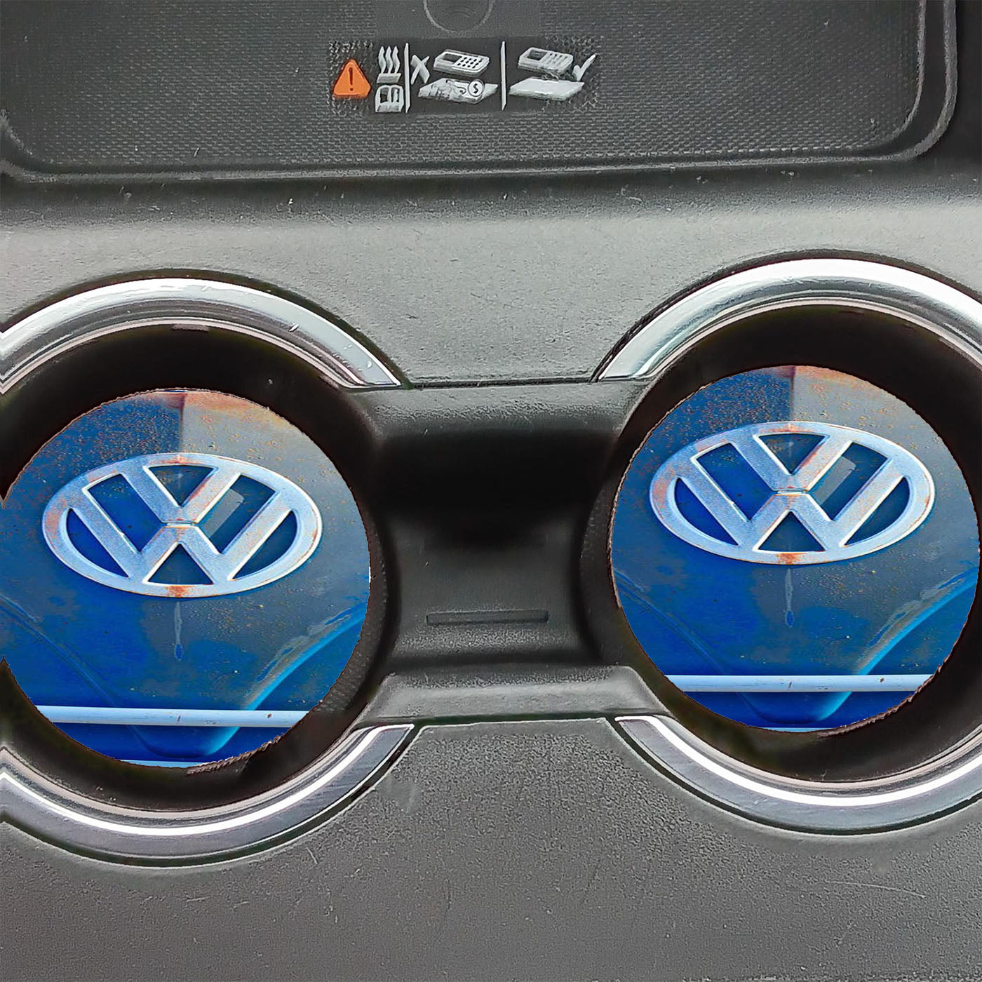 Volkswagen Vw Bus Front Emblem Jill Reger Car Coasters