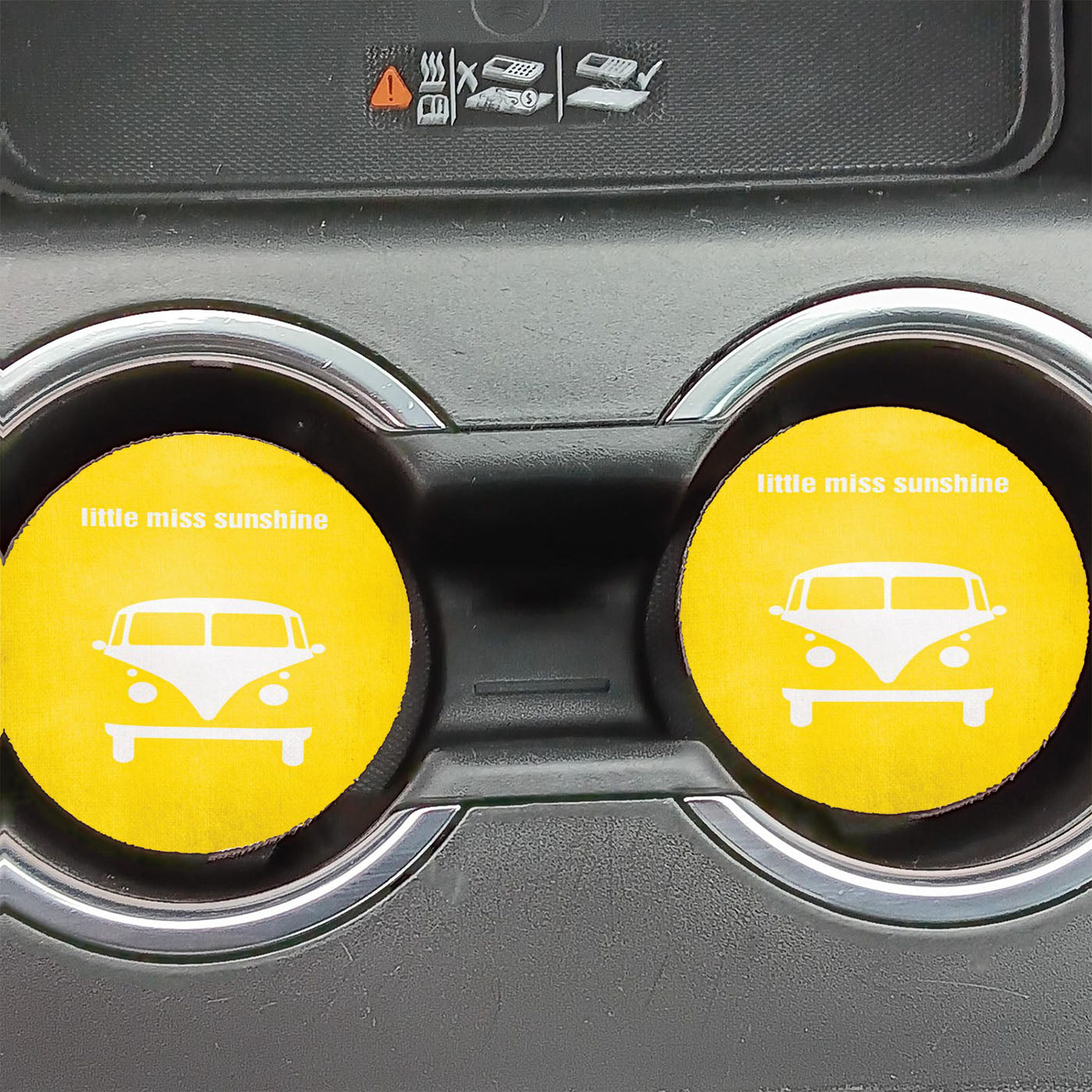 Volkswagen Yellow Car Coasters
