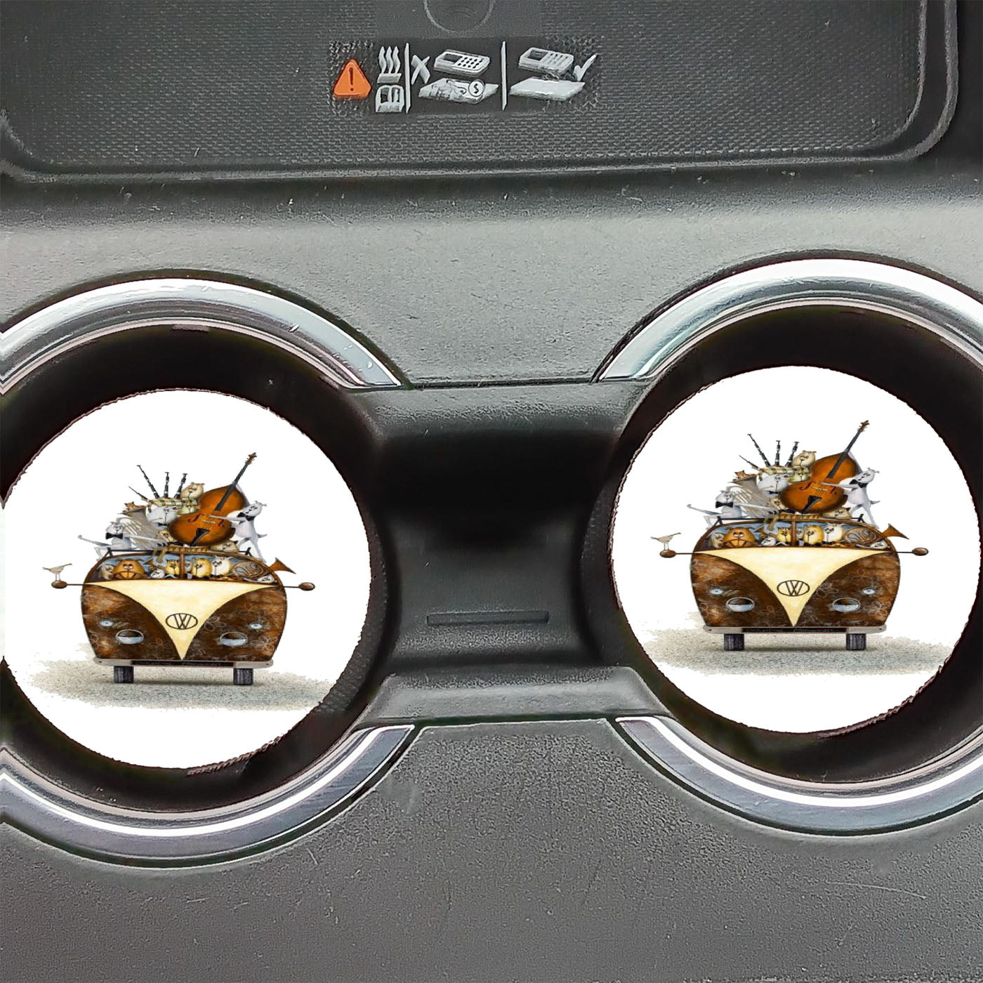 Vw Musical Car Coasters