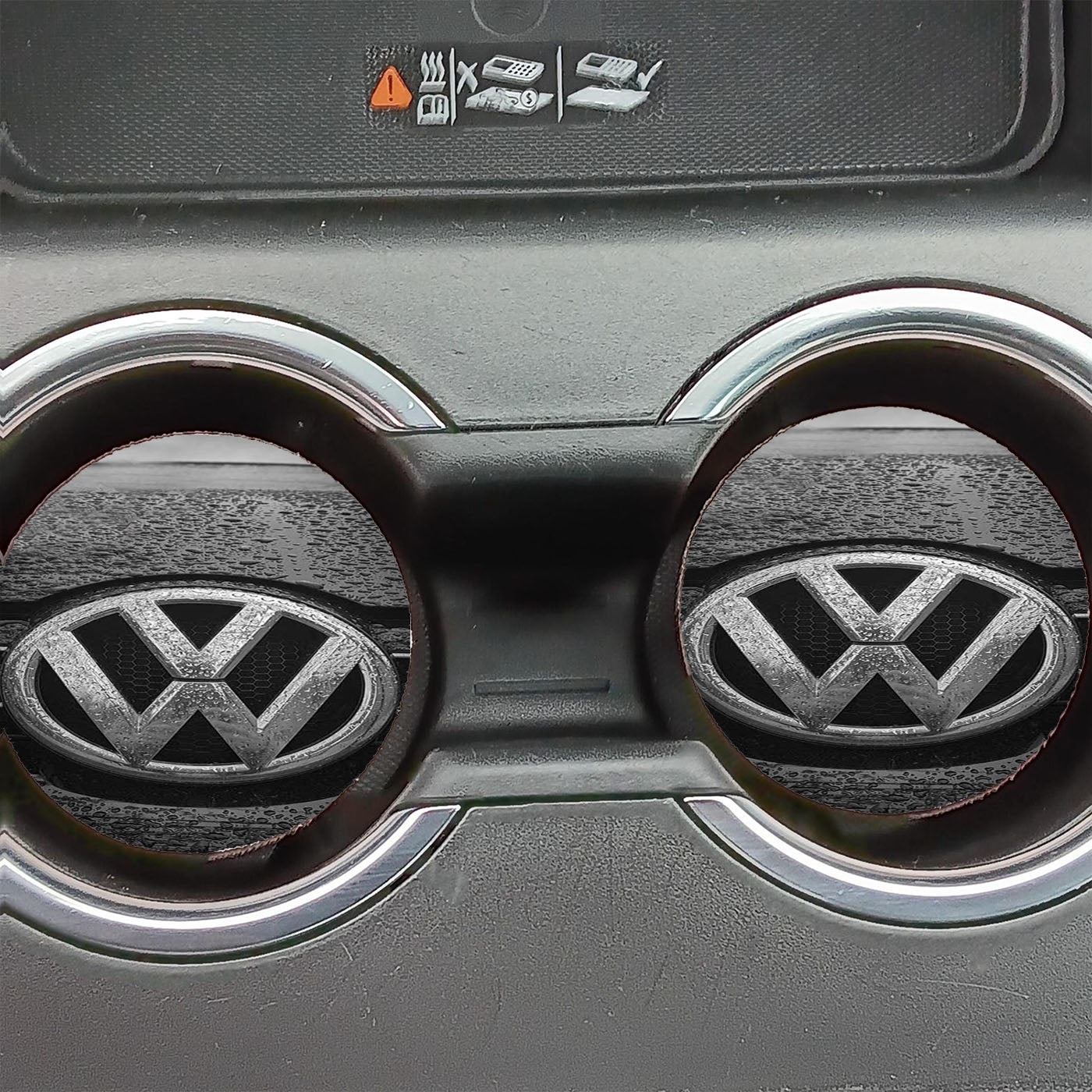 Vw Volkswagen Wet Logo Car Coasters