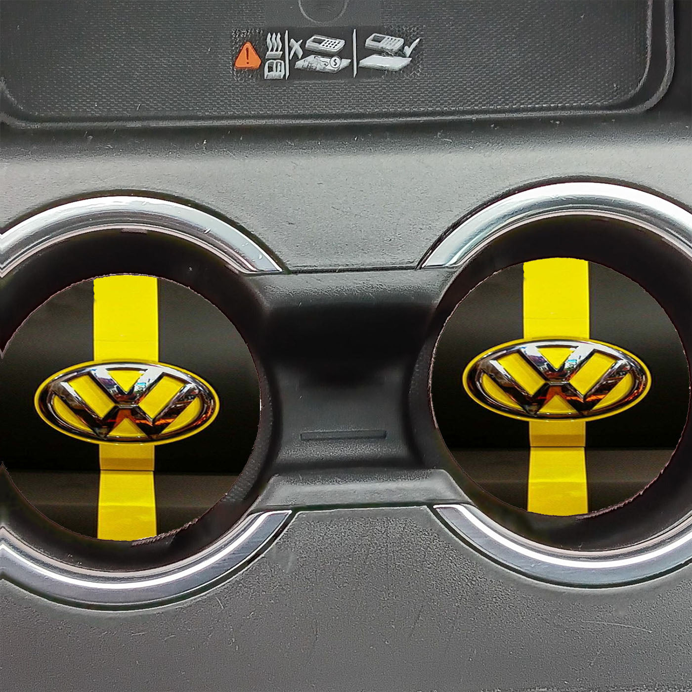 Vw Volkswwagen Hood Emblem Car Coasters