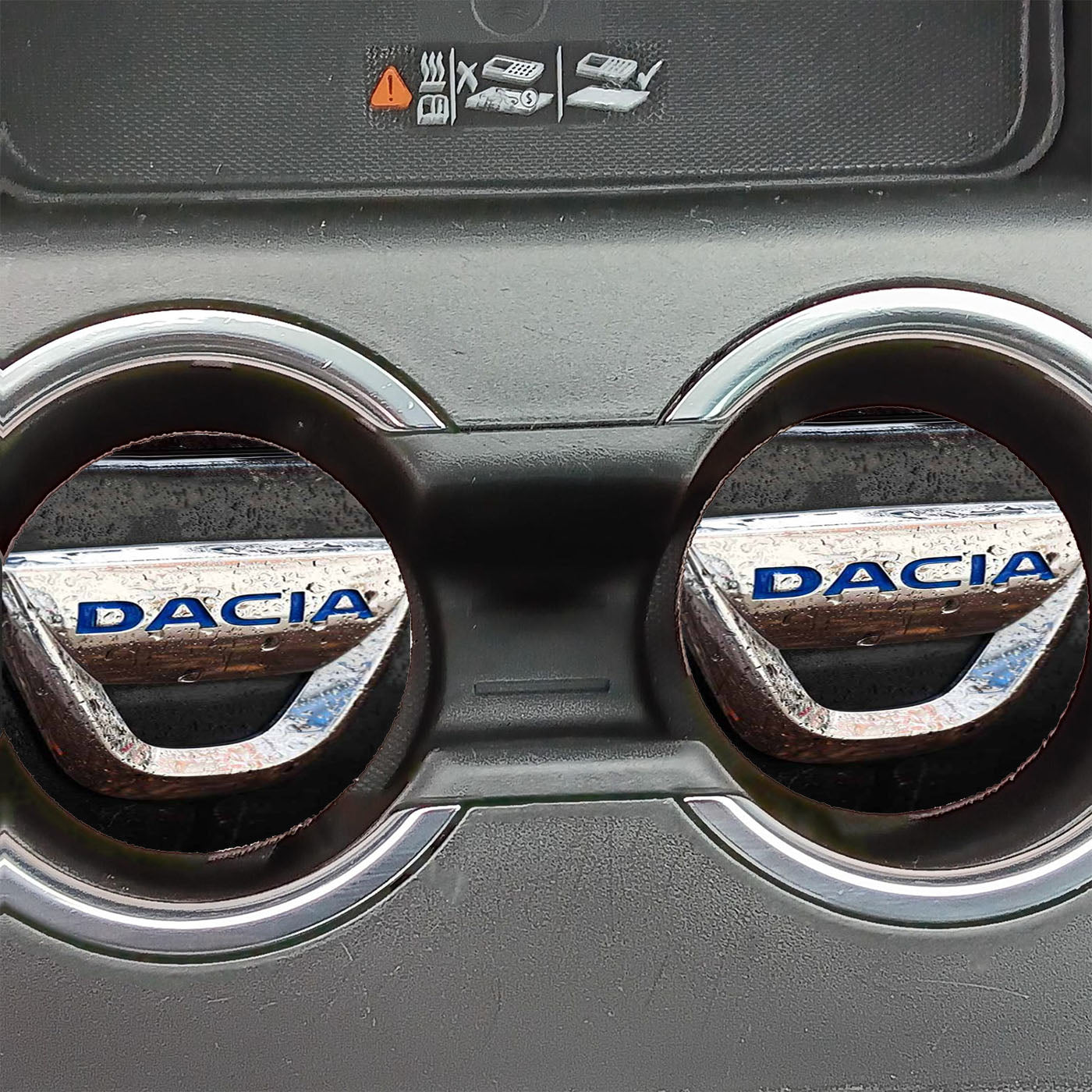 Wet Dacia Symbol Car Coasters