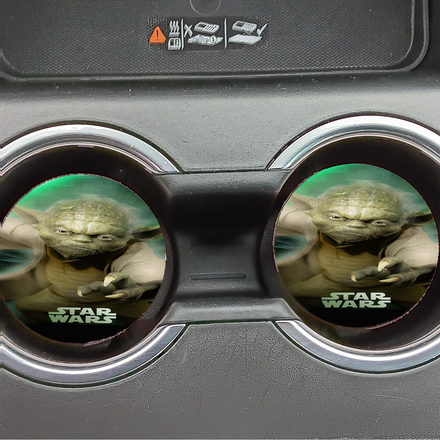 Yoda Star Wars Colorful Car Coasters