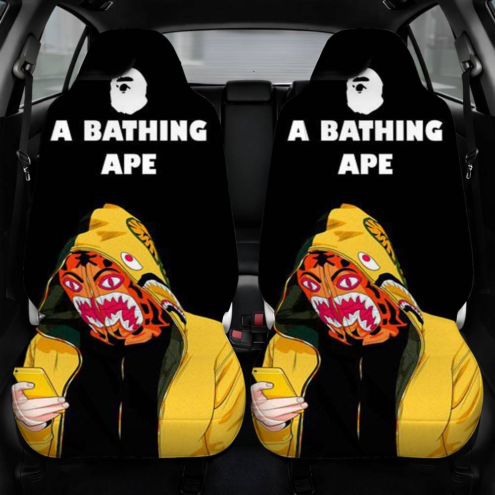 A Bathing Ape Wallpaper Car Seat Cover Front Pair