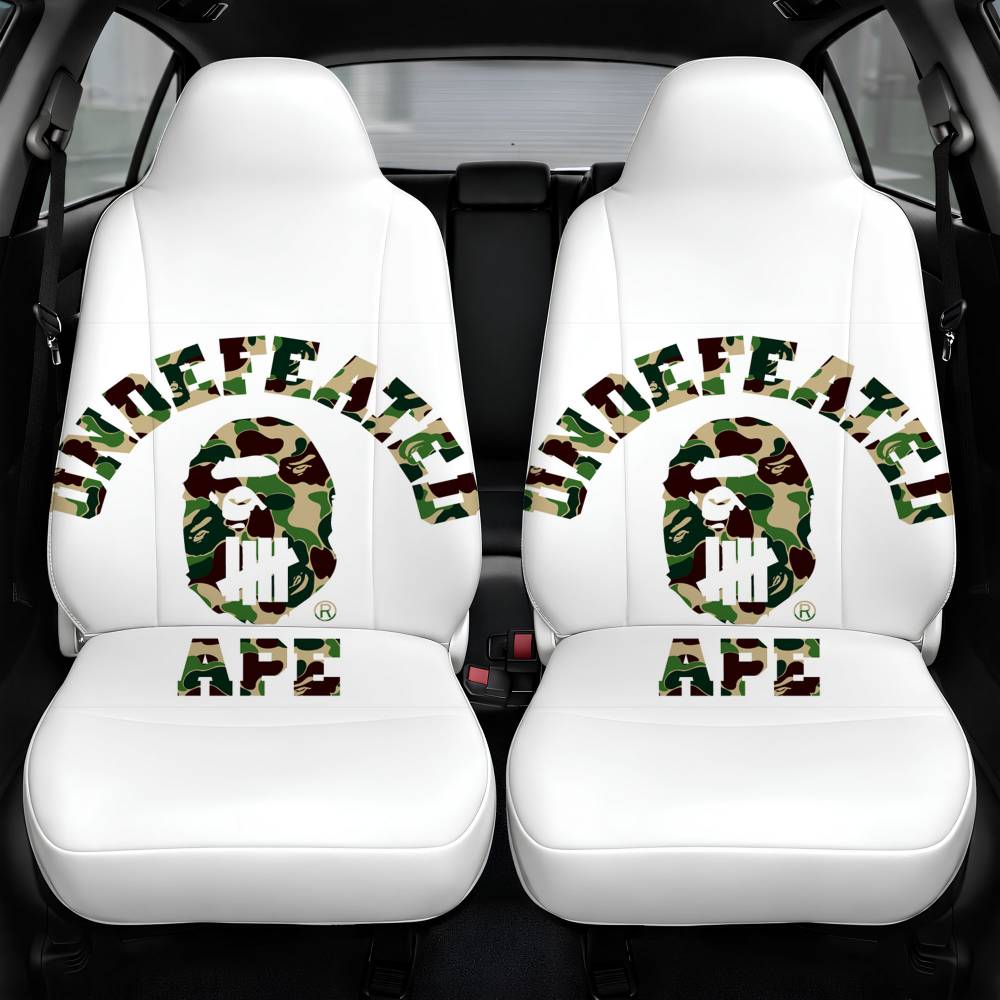 A Bathing Ape X Undefeated Car Seat Cover Front Pair