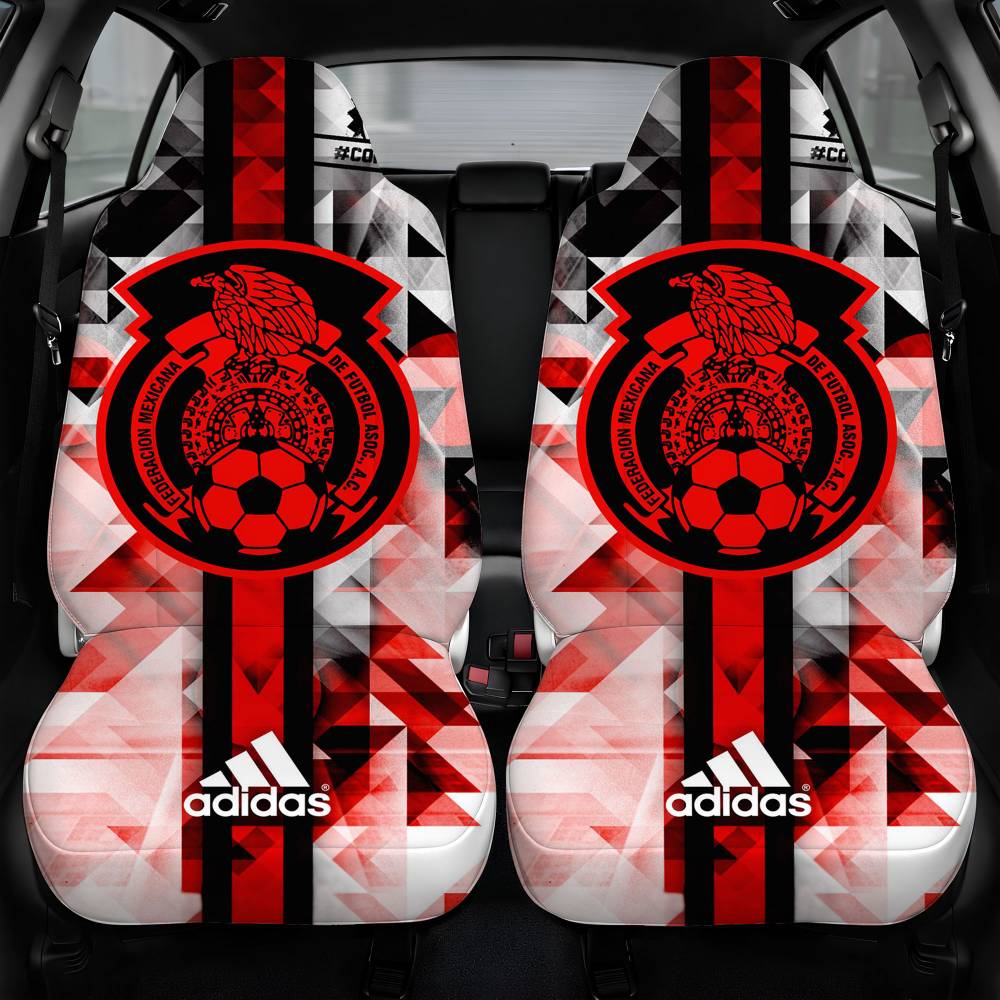 Adidas Mexico Soccer Eagle Pattern Car Seat Cover Front Pair