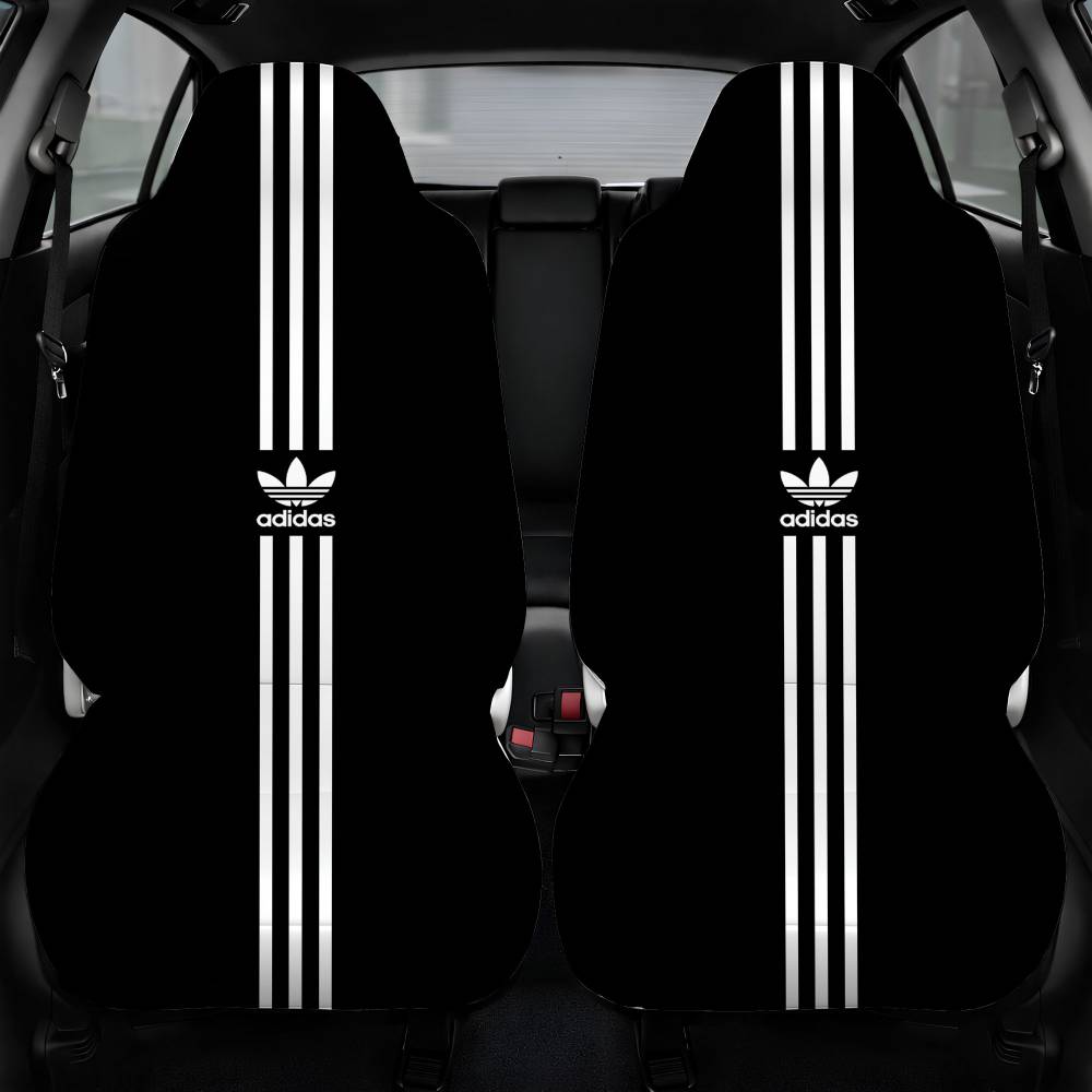 Adidas Mobile Wallpaper Black Car Seat Cover Front Pair