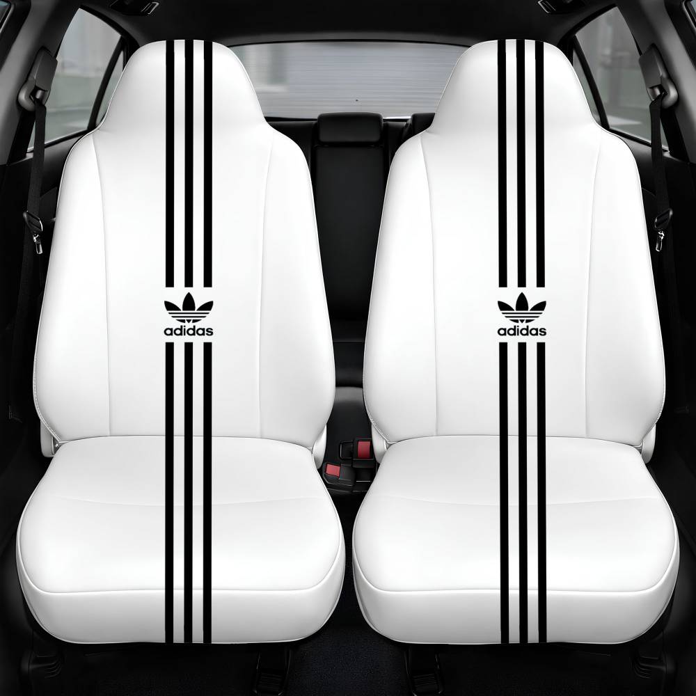 Adidas Mobile Wallpaper White Car Seat Cover Front Pair