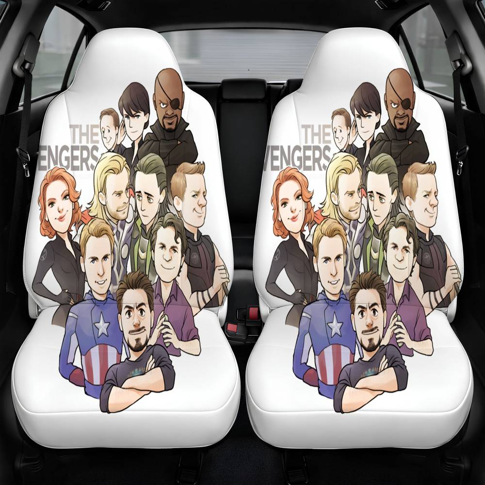 All Heros Avengers Car Seat Cover Front Pair