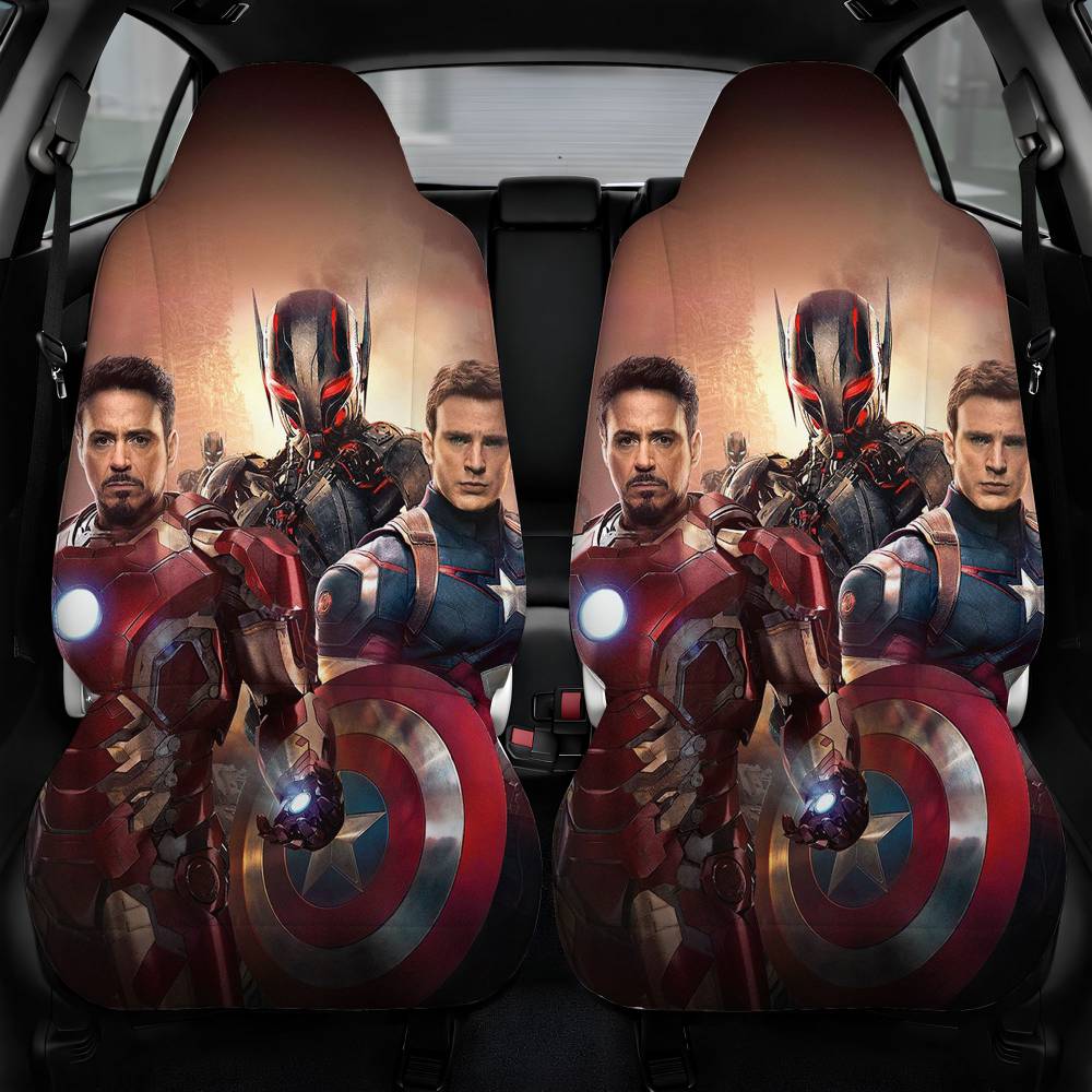 Avengers Age Of Ultron Car Seat Cover Front Pair