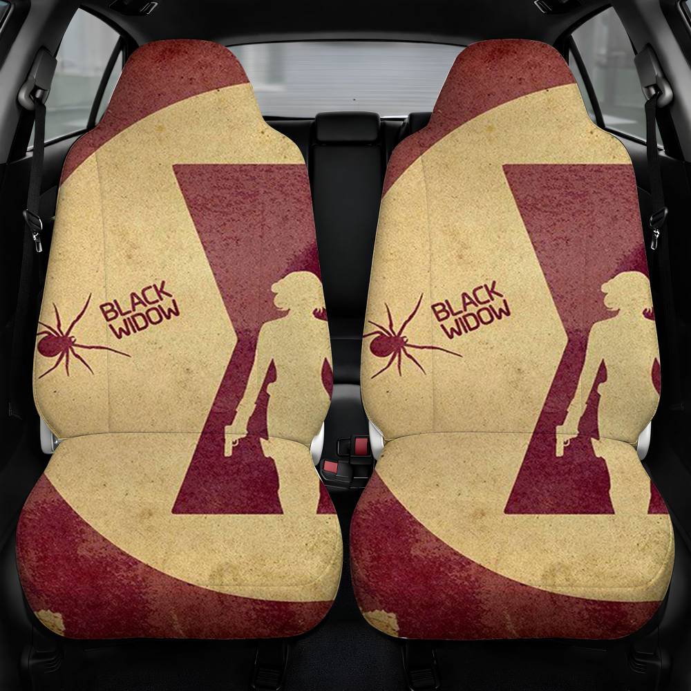 Avengers Black Widow Car Seat Cover Front Pair