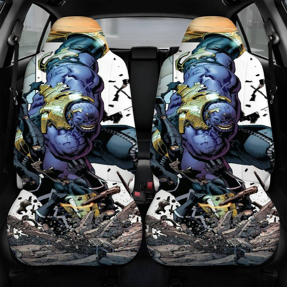 Avengers Blue Scream Car Seat Cover Front Pair