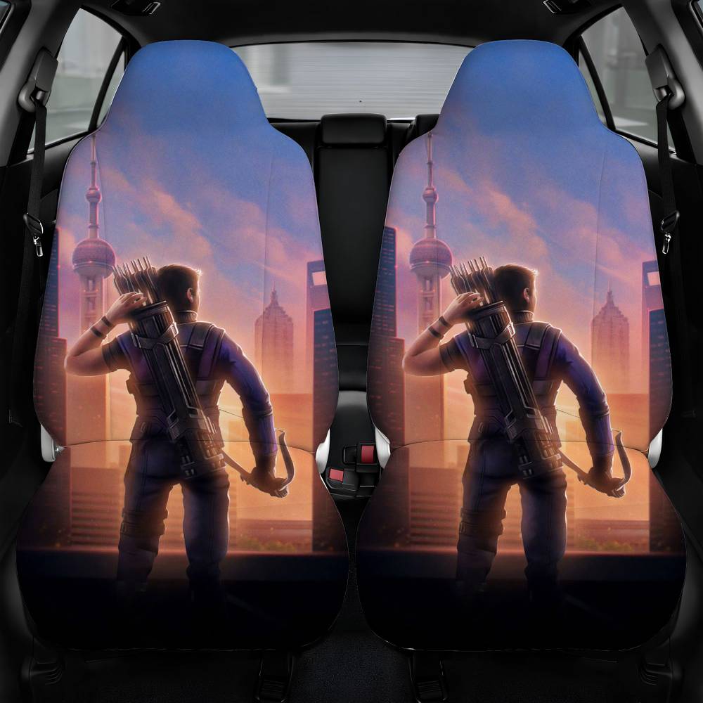 Avengers Endgame 2019 Hawkeye Car Seat Cover Front Pair