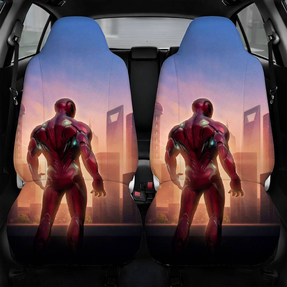 Avengers Endgame 2019 Iron Man Car Seat Cover Front Pair