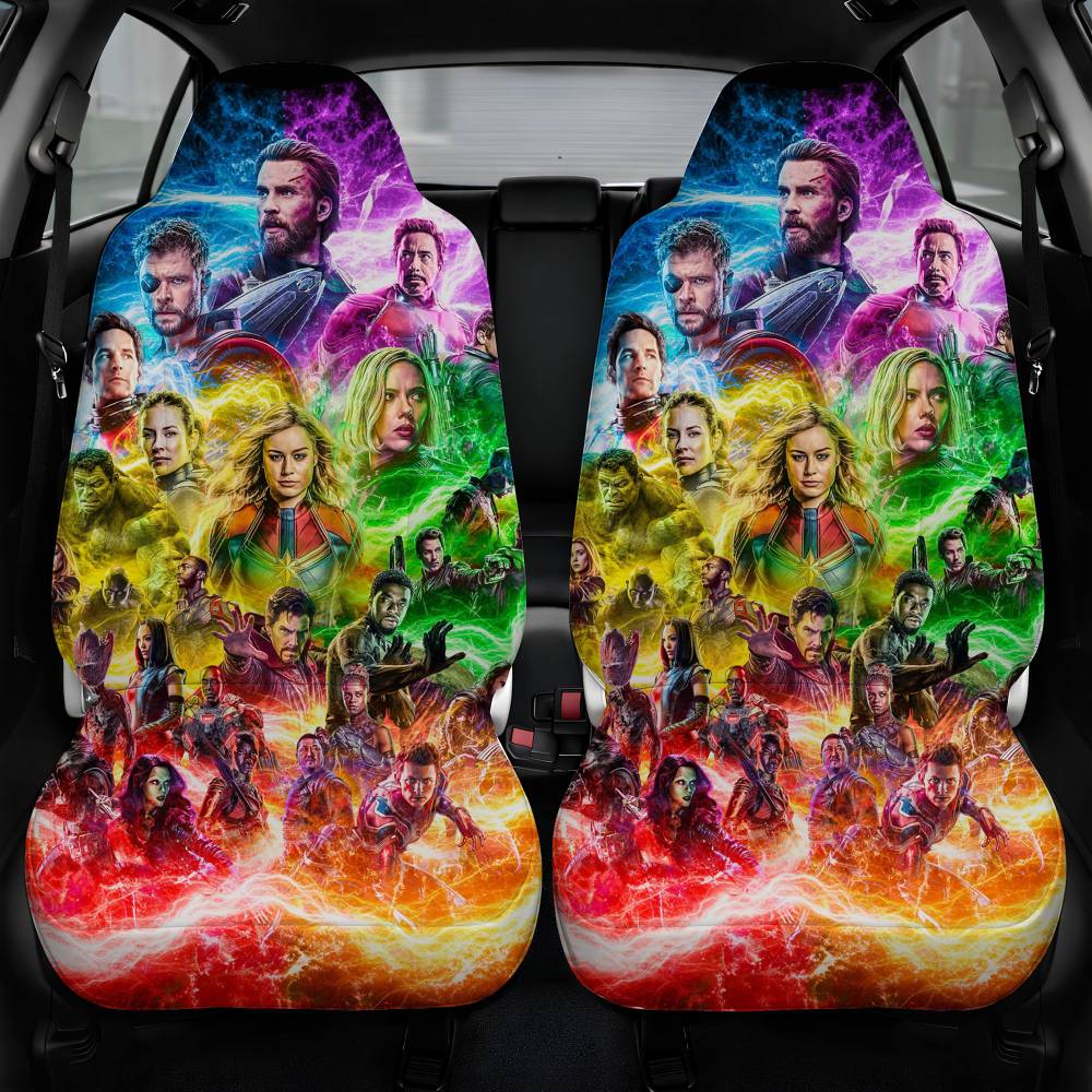 Avengers Endgame All Character Car Seat Cover Front Pair