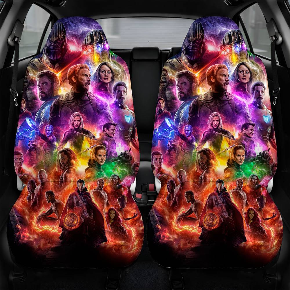 Avengers Endgame Art Car Seat Cover Front Pair