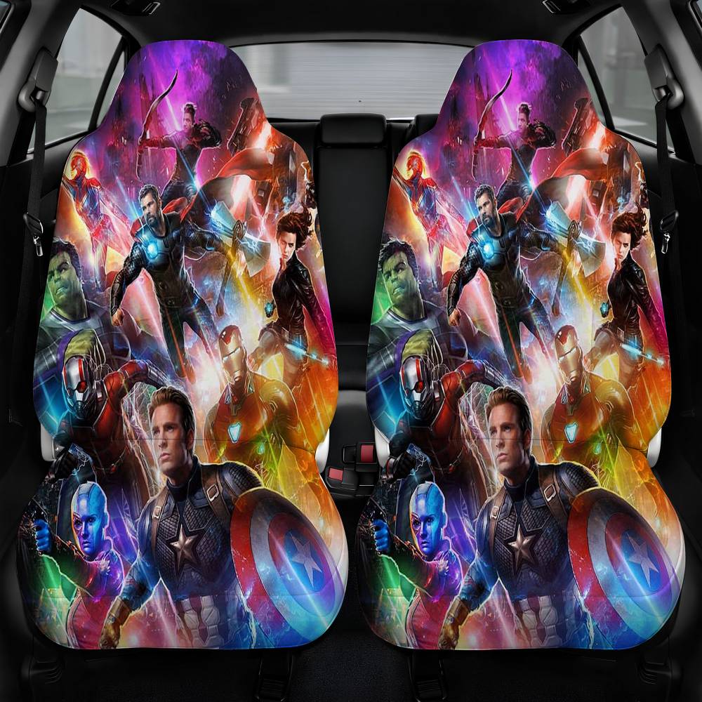 Avengers Endgame Artwork Car Seat Cover Front Pair