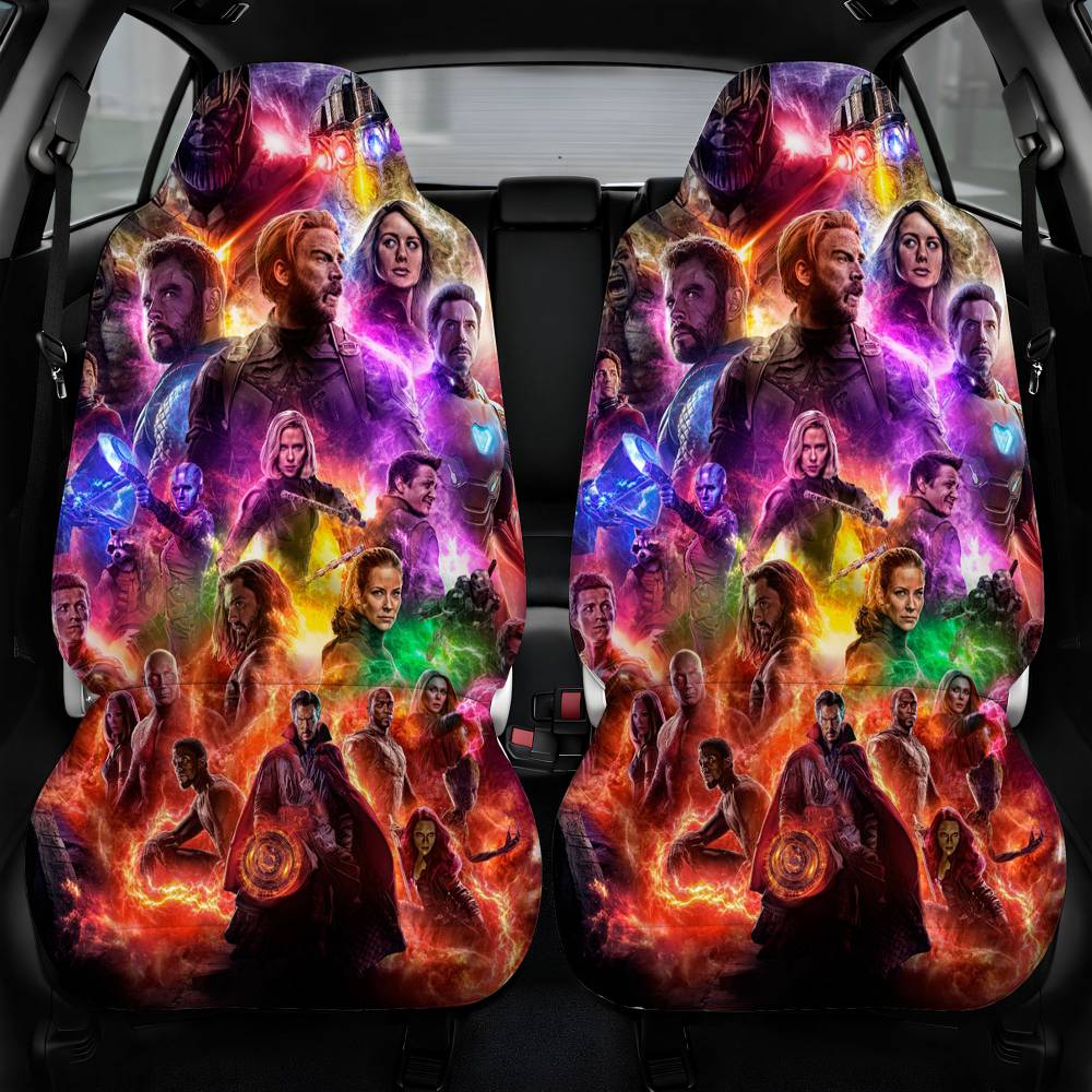 Avengers Endgame Best Art Car Seat Cover Front Pair
