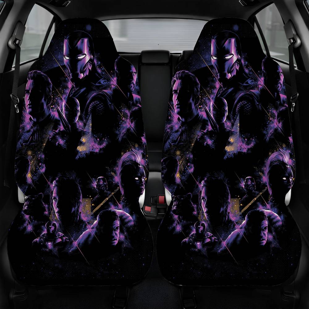 Avengers Endgame Black Car Seat Cover Front Pair