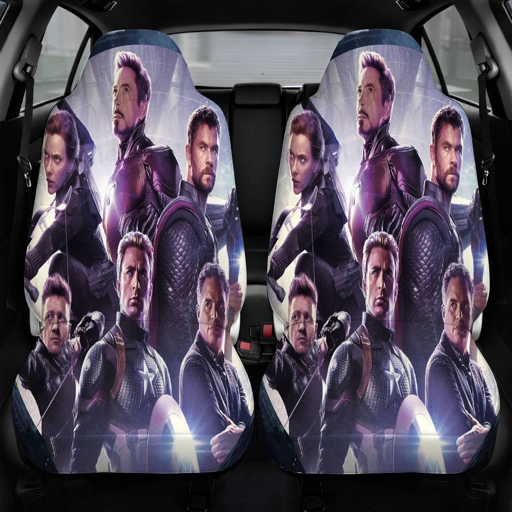 Avengers Endgame Characters Car Seat Cover Front Pair