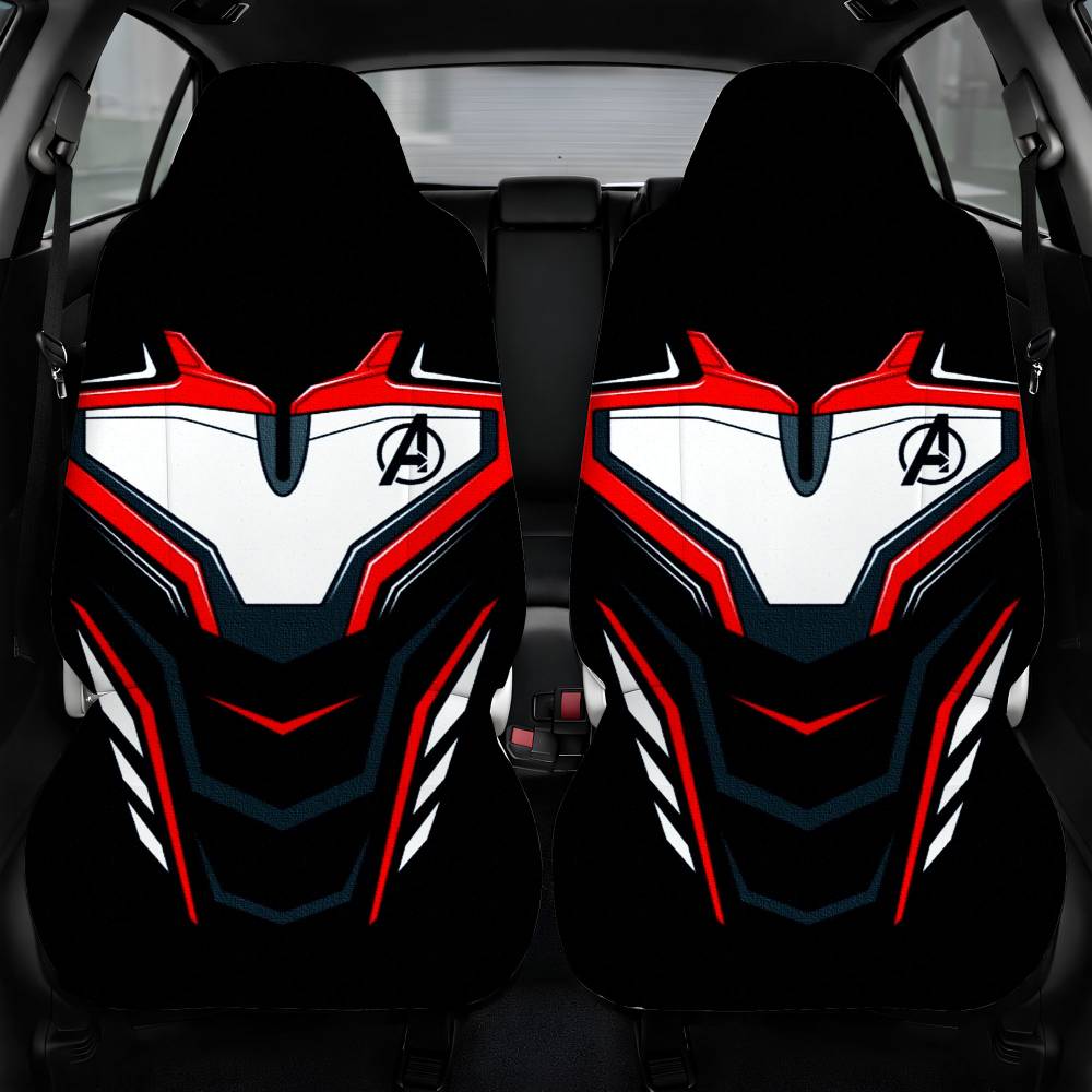 Avengers Endgame Costume Canvas Texture Car Seat Cover Front Pair